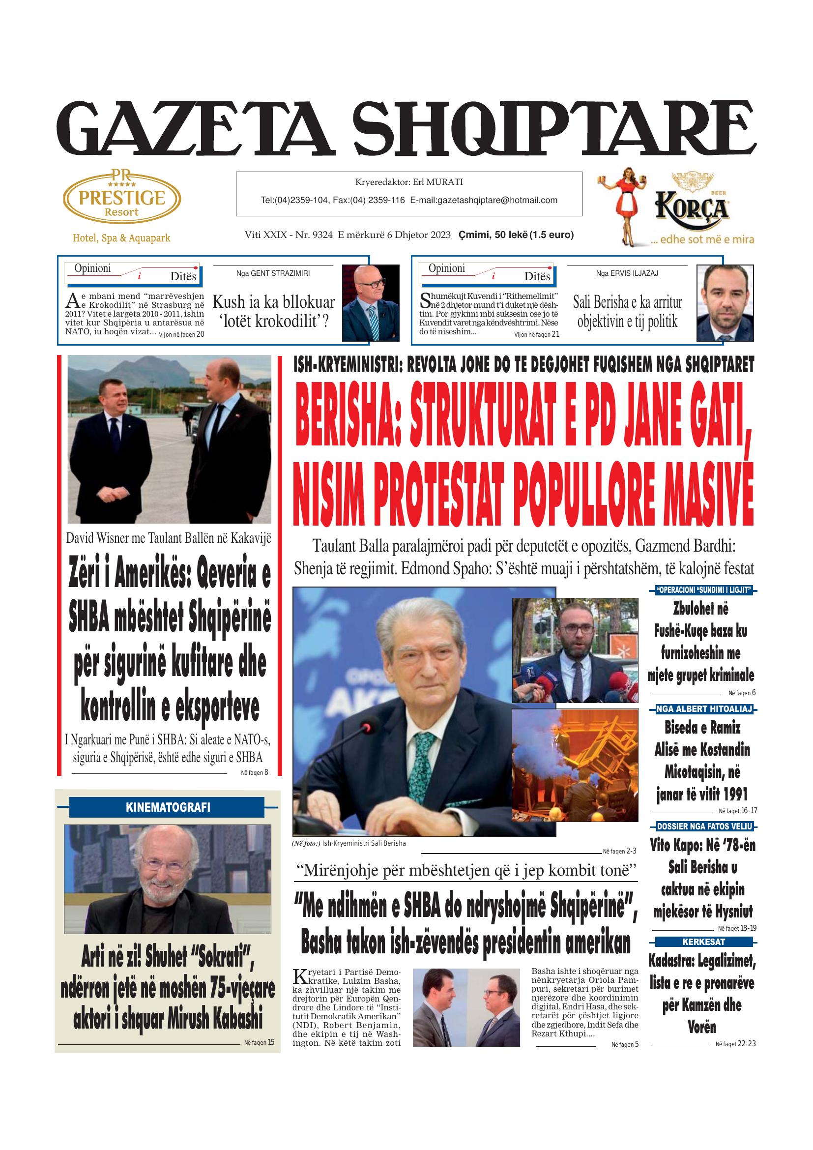 Gazeta Shqiptare 2023-12-06