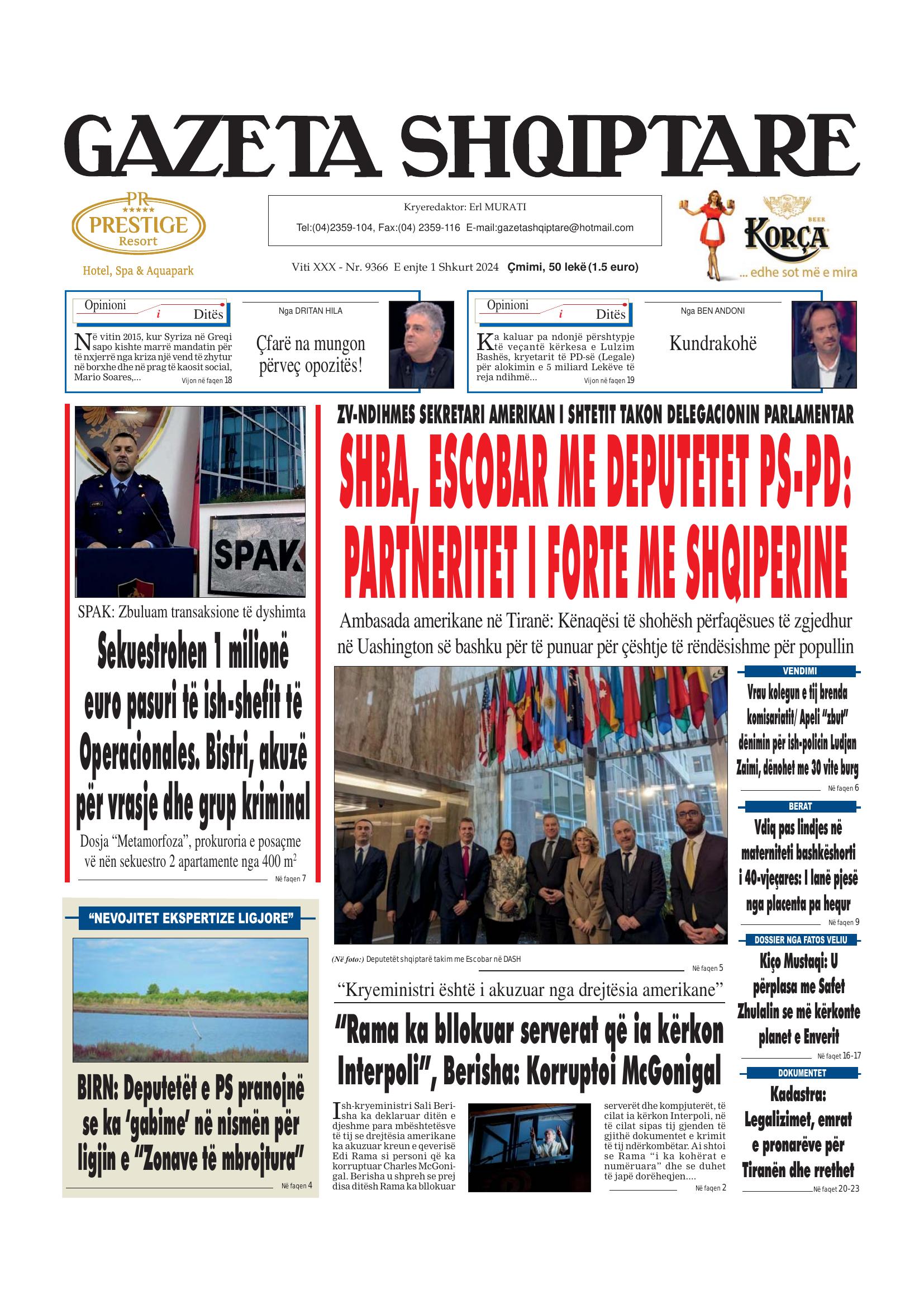 Gazeta Shqiptare 2024-02-01