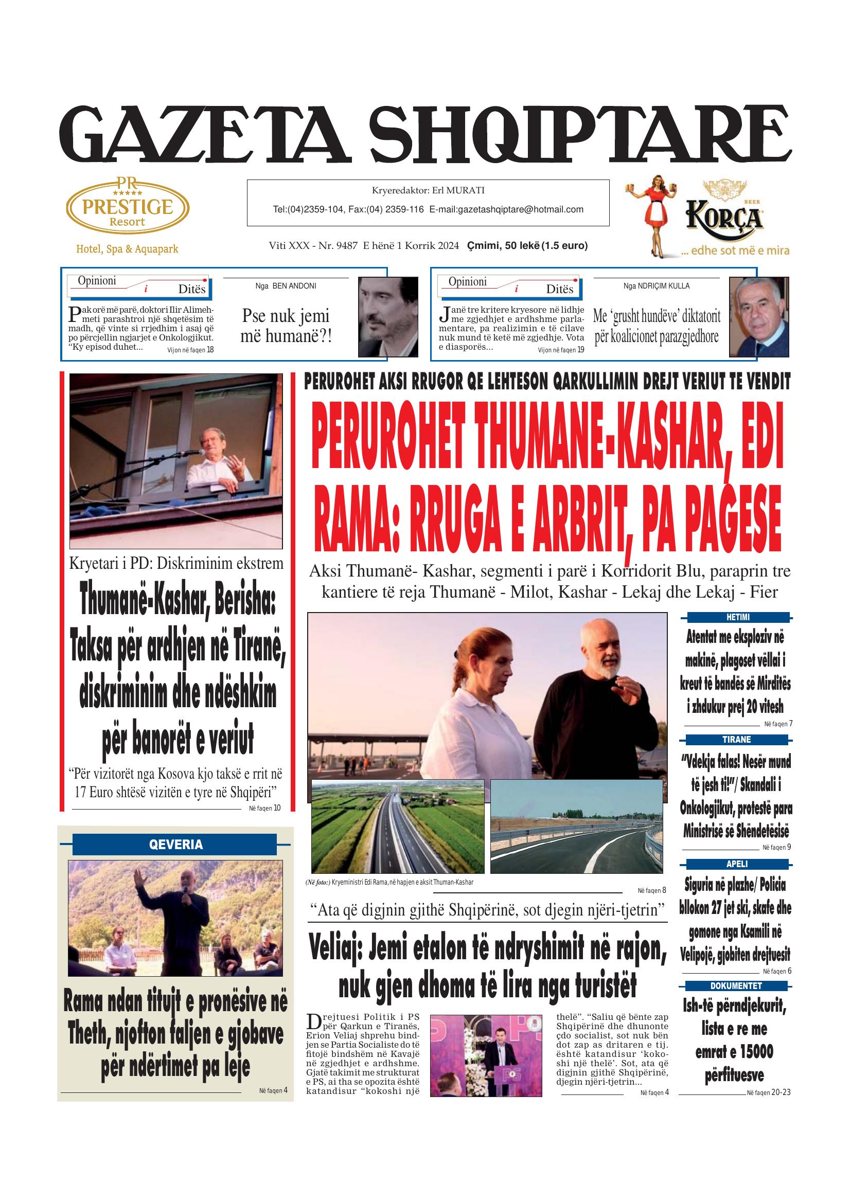 Gazeta Shqiptare 2024-07-01