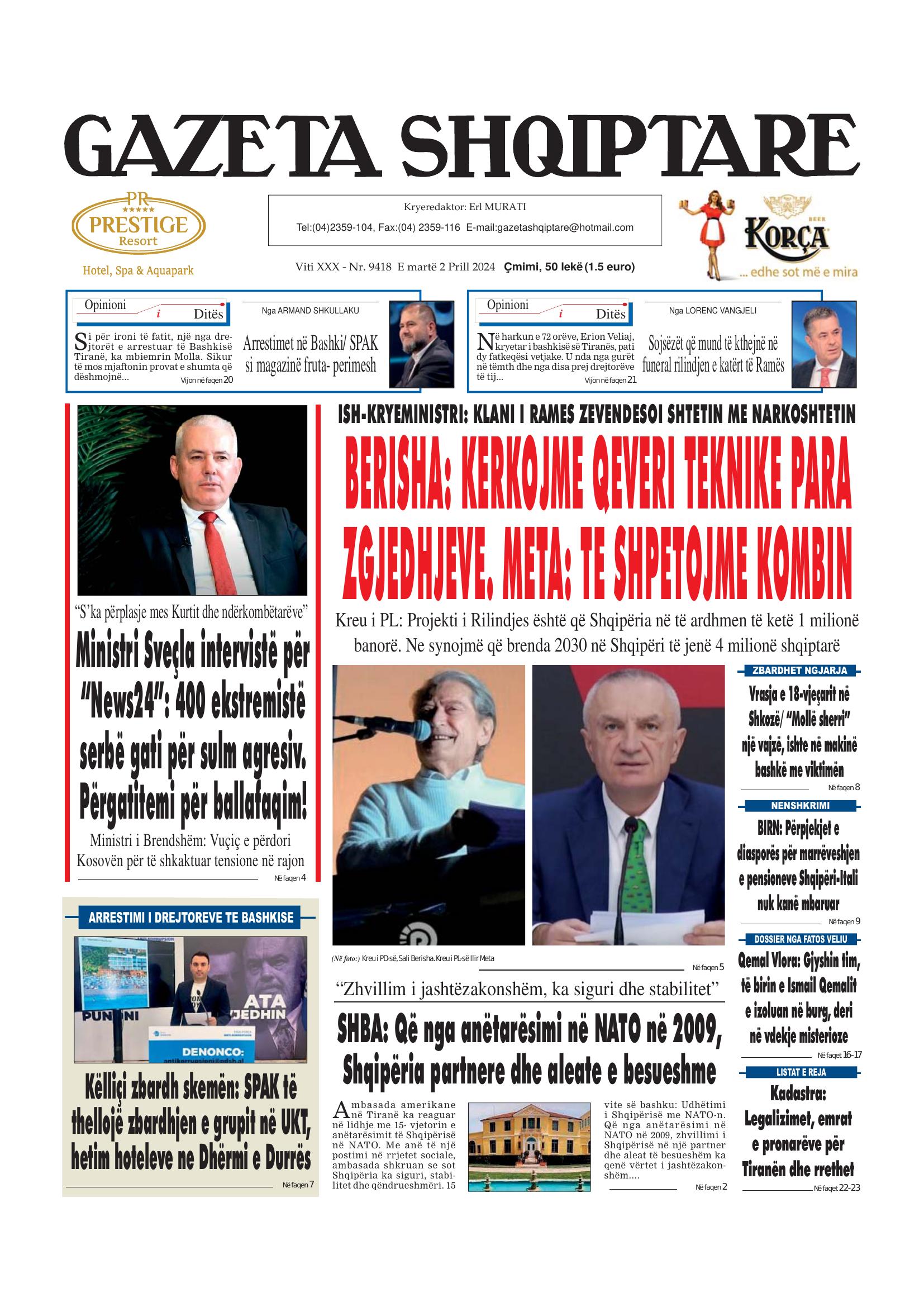Gazeta Shqiptare 2024-04-02