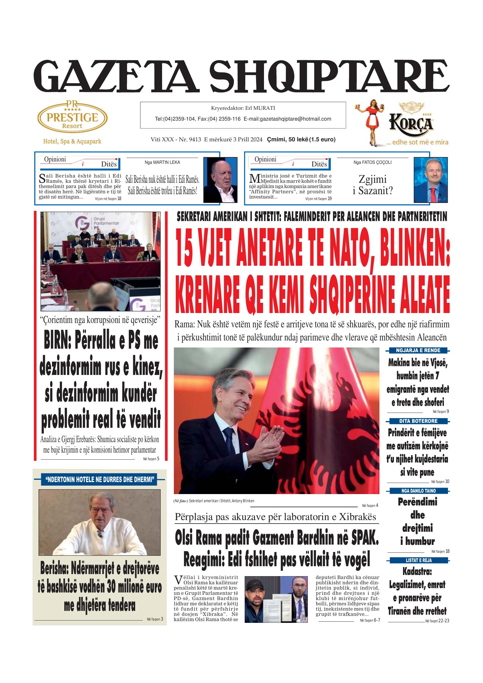 Gazeta Shqiptare 2024-04-03