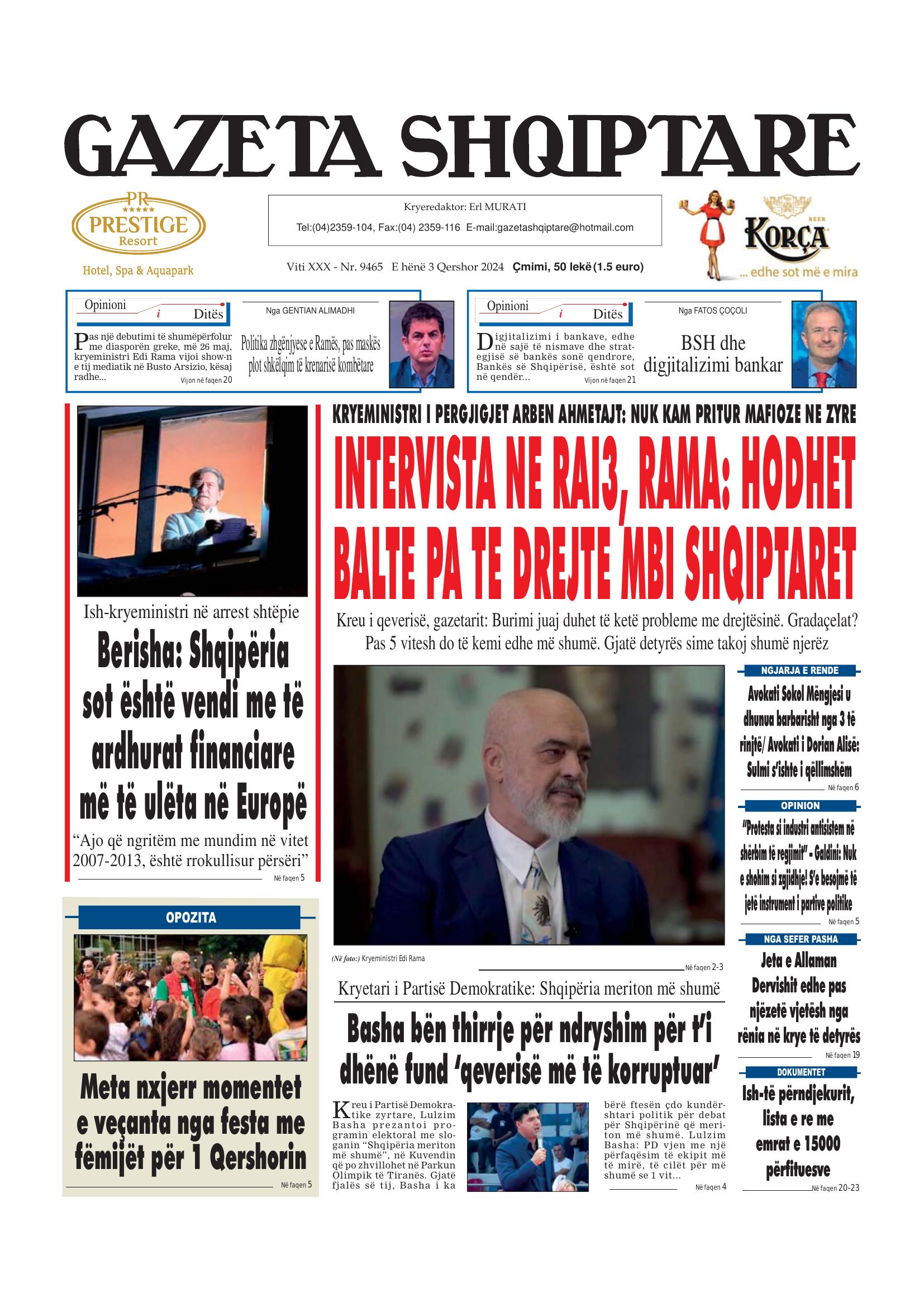 Gazeta Shqiptare 2024-06-03