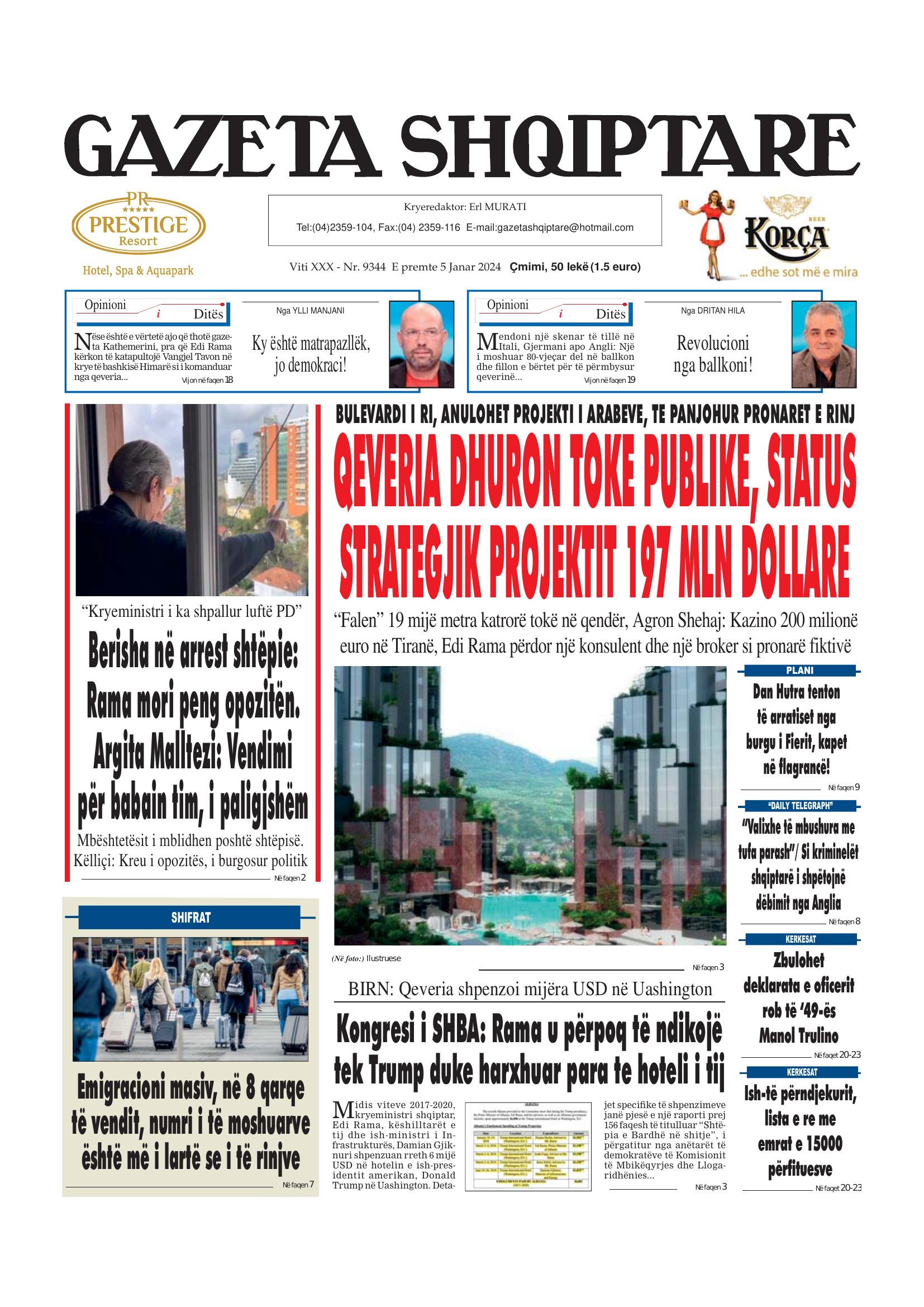 Gazeta Shqiptare 2024-01-05