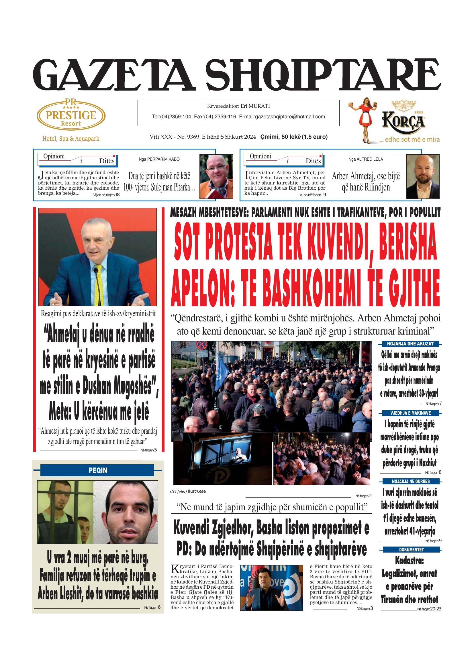 Gazeta Shqiptare 2024-02-05