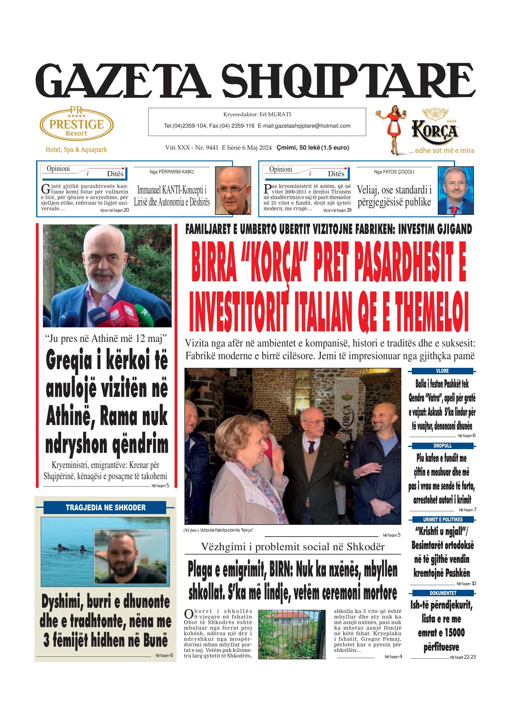 Gazeta Shqiptare 2024-05-06
