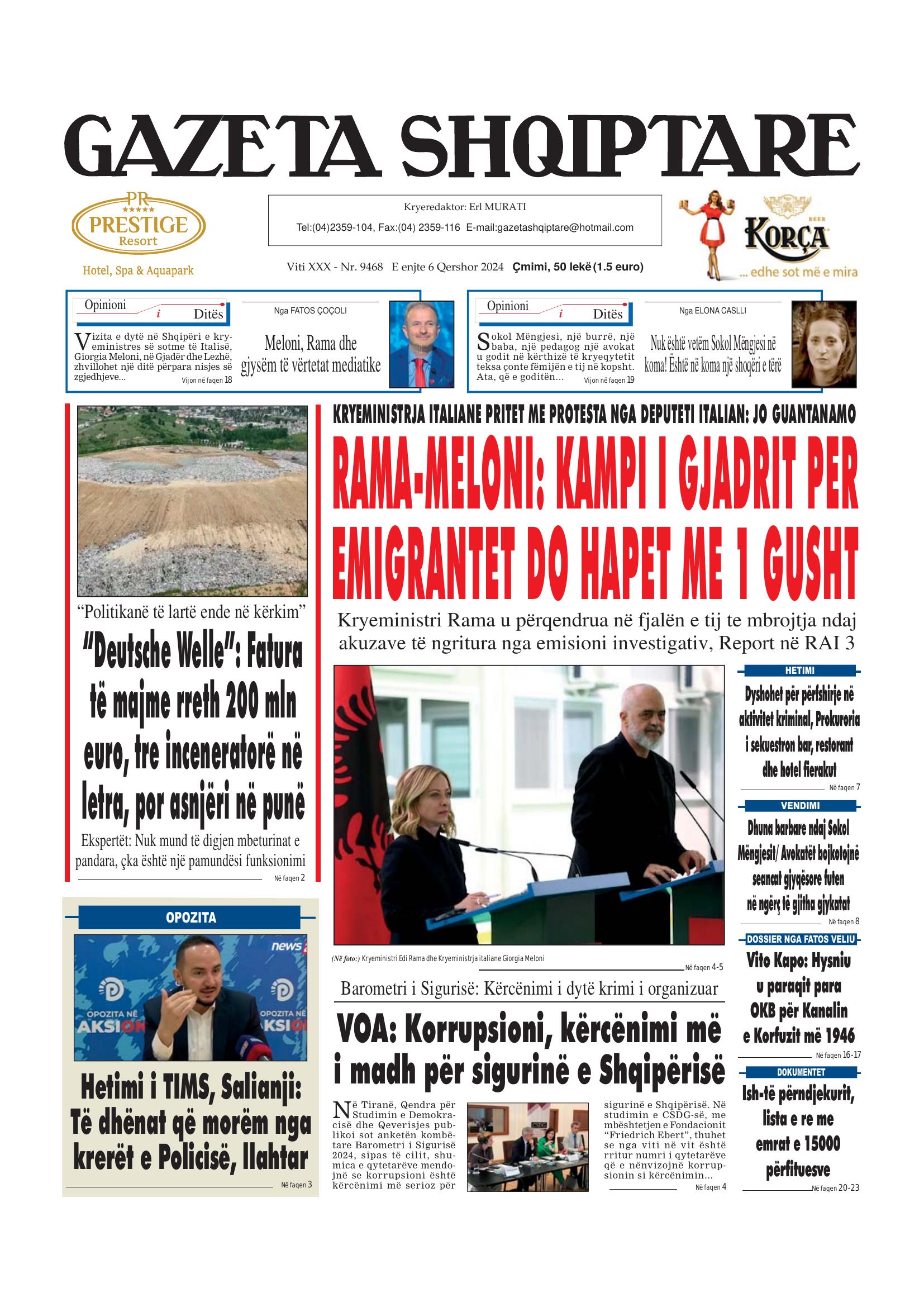 Gazeta Shqiptare 2024-06-06