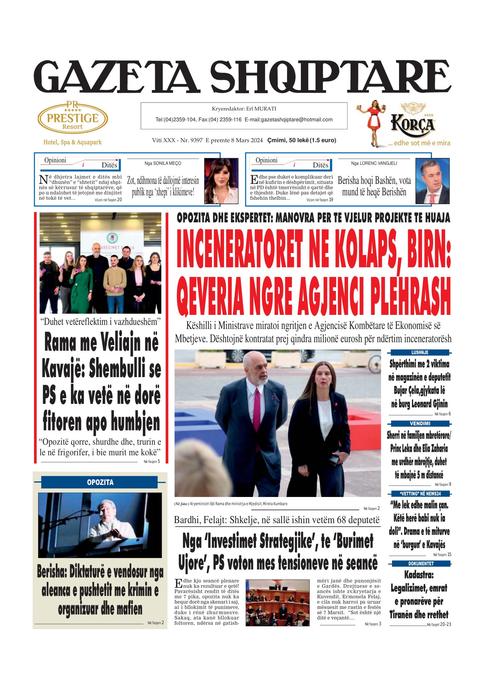 Gazeta Shqiptare 2024-03-08