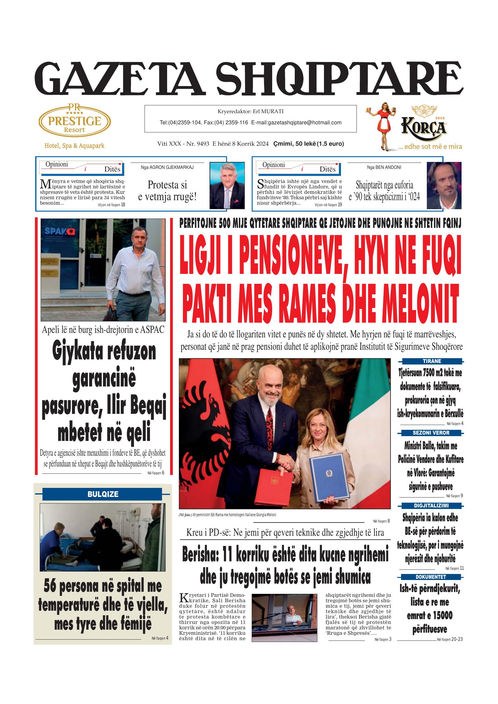 Gazeta Shqiptare 2024-07-08