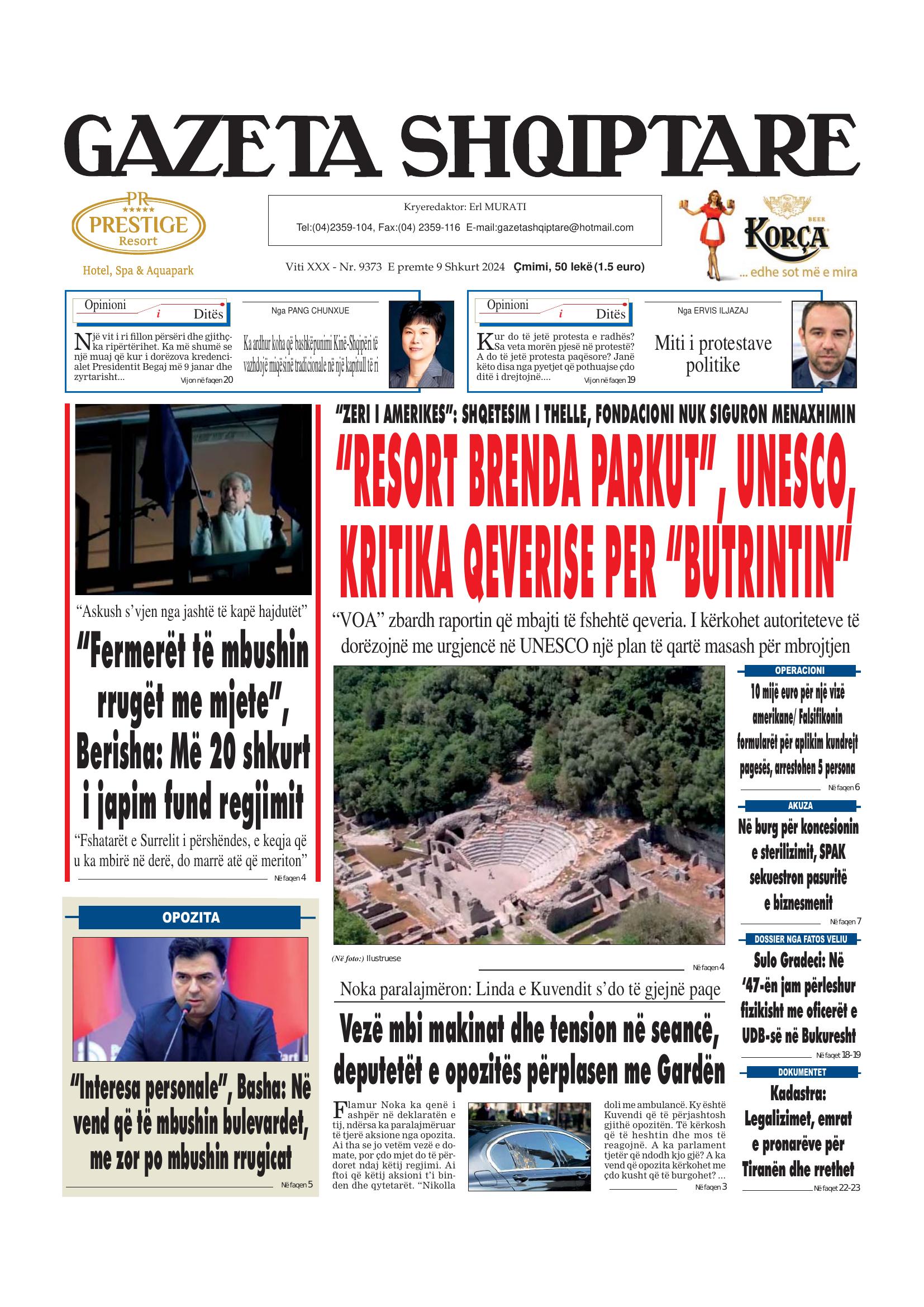 Gazeta Shqiptare 2024-02-09