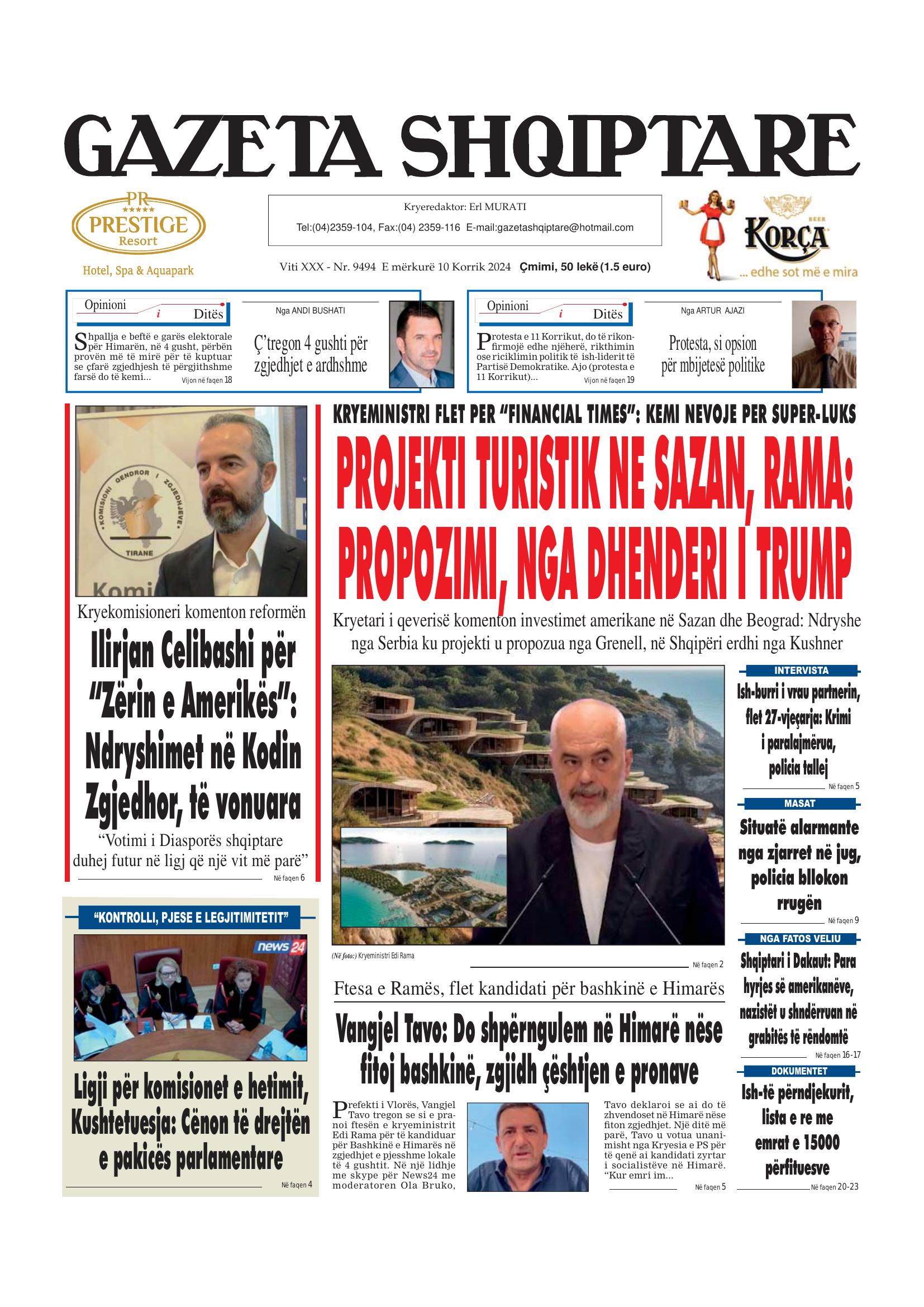 Gazeta Shqiptare 2024-07-10