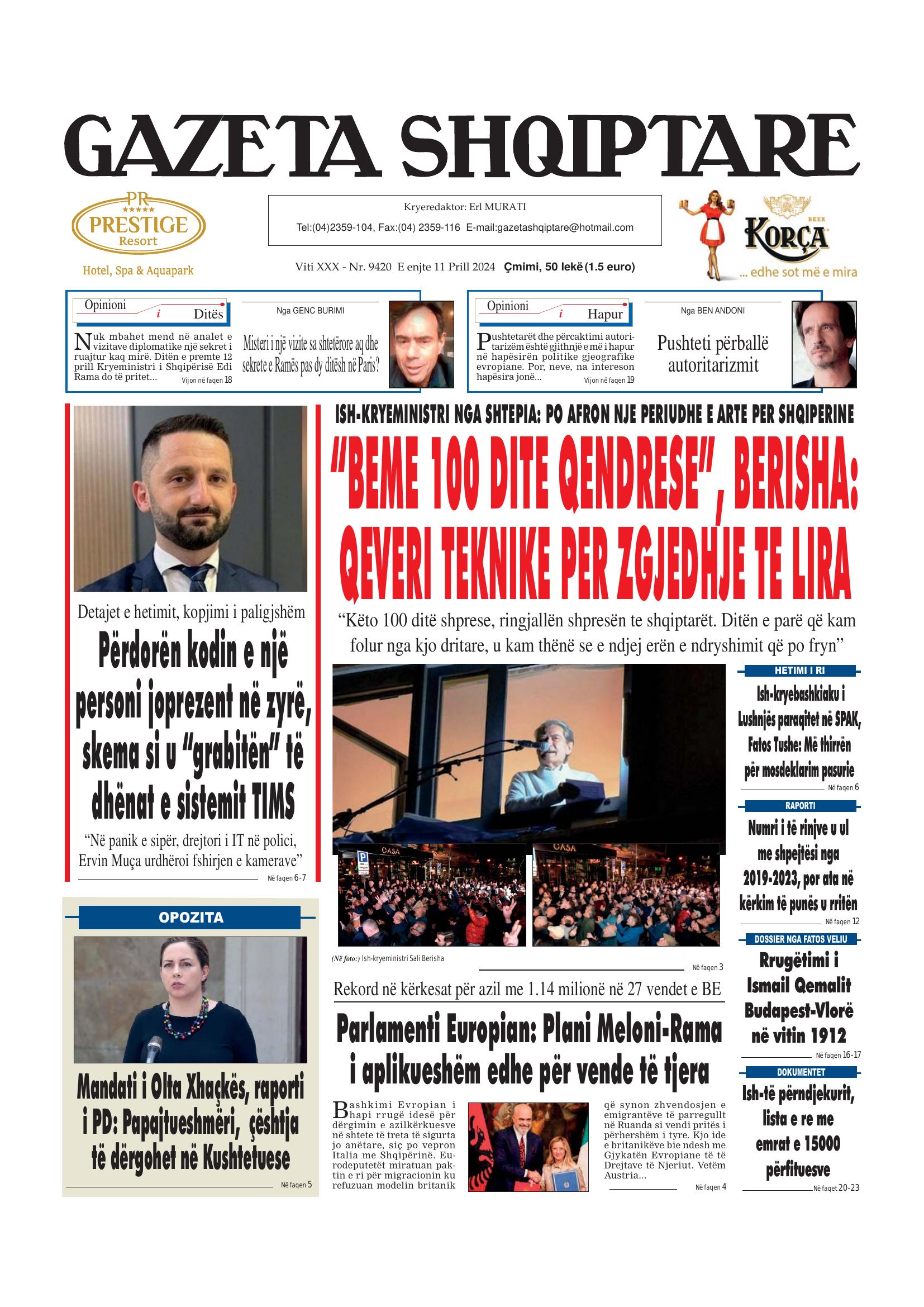 Gazeta Shqiptare 2024-04-11