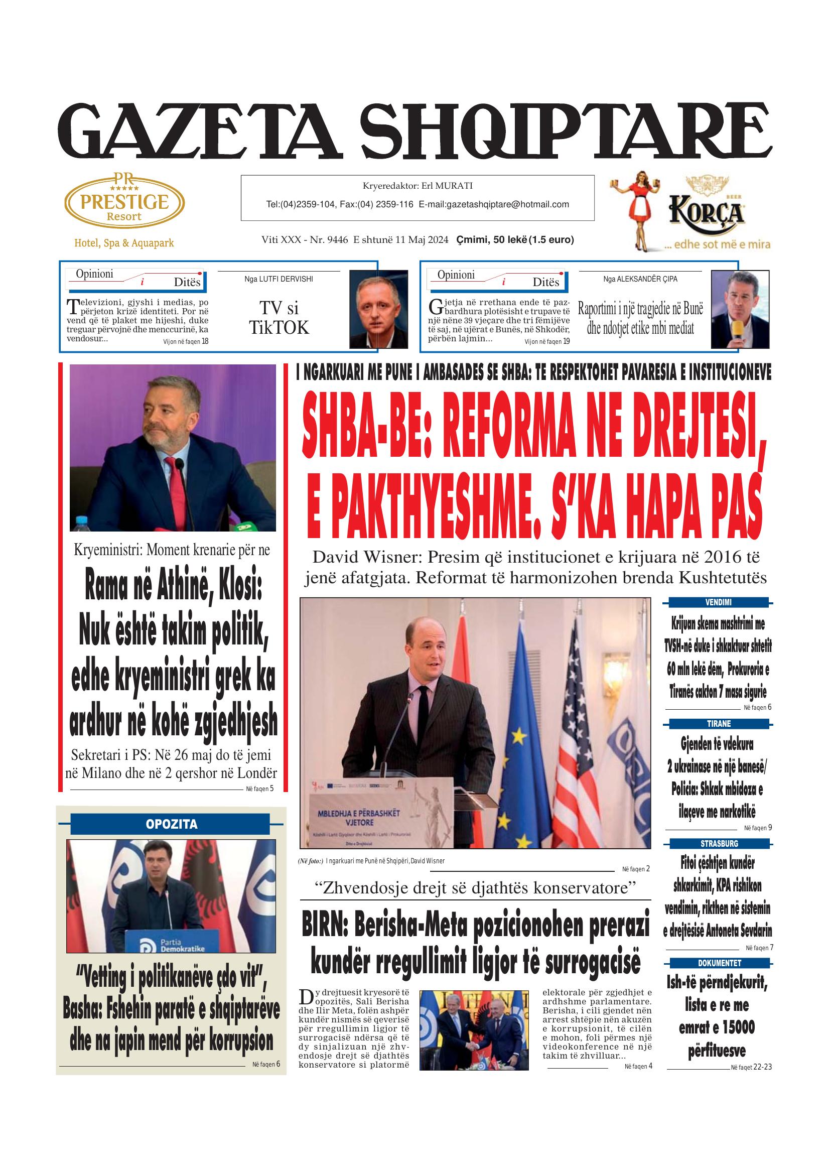 Gazeta Shqiptare 2024-05-11