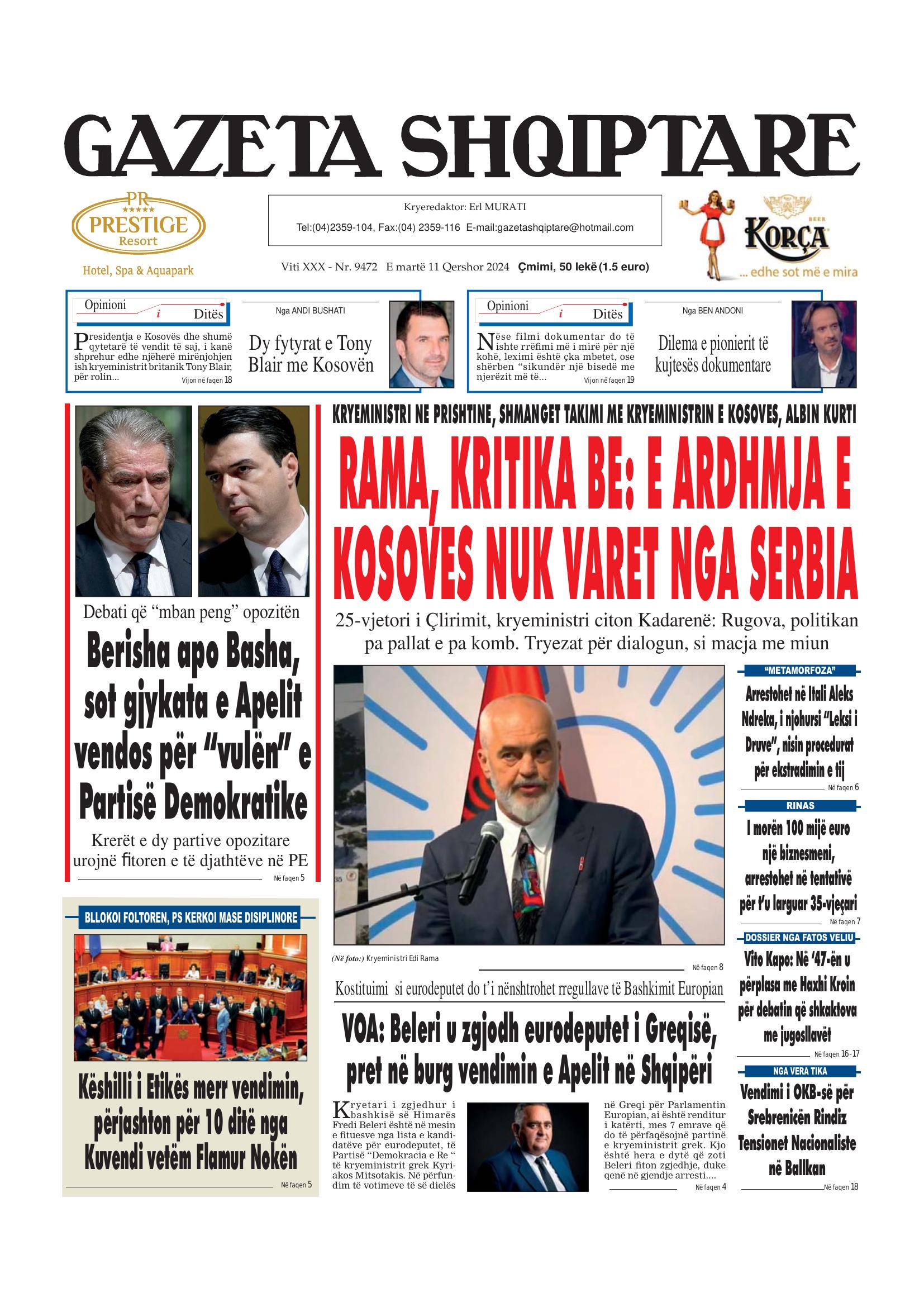 Gazeta Shqiptare 2024-06-11