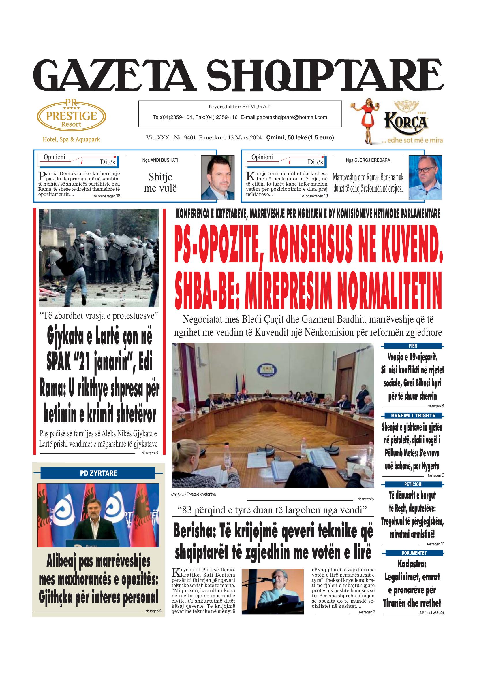 Gazeta Shqiptare 2024-03-13