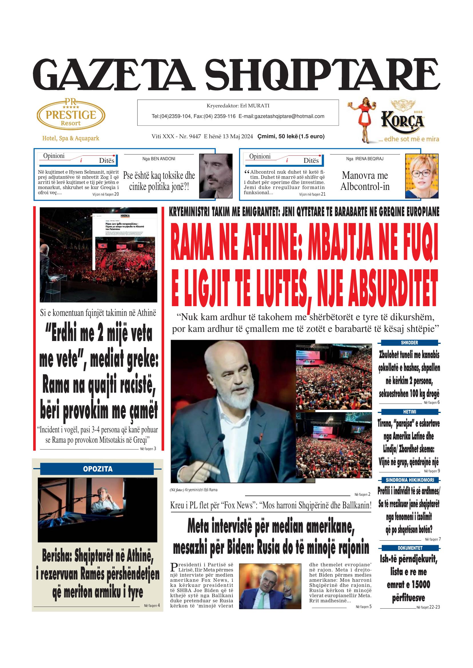 Gazeta Shqiptare 2024-05-13