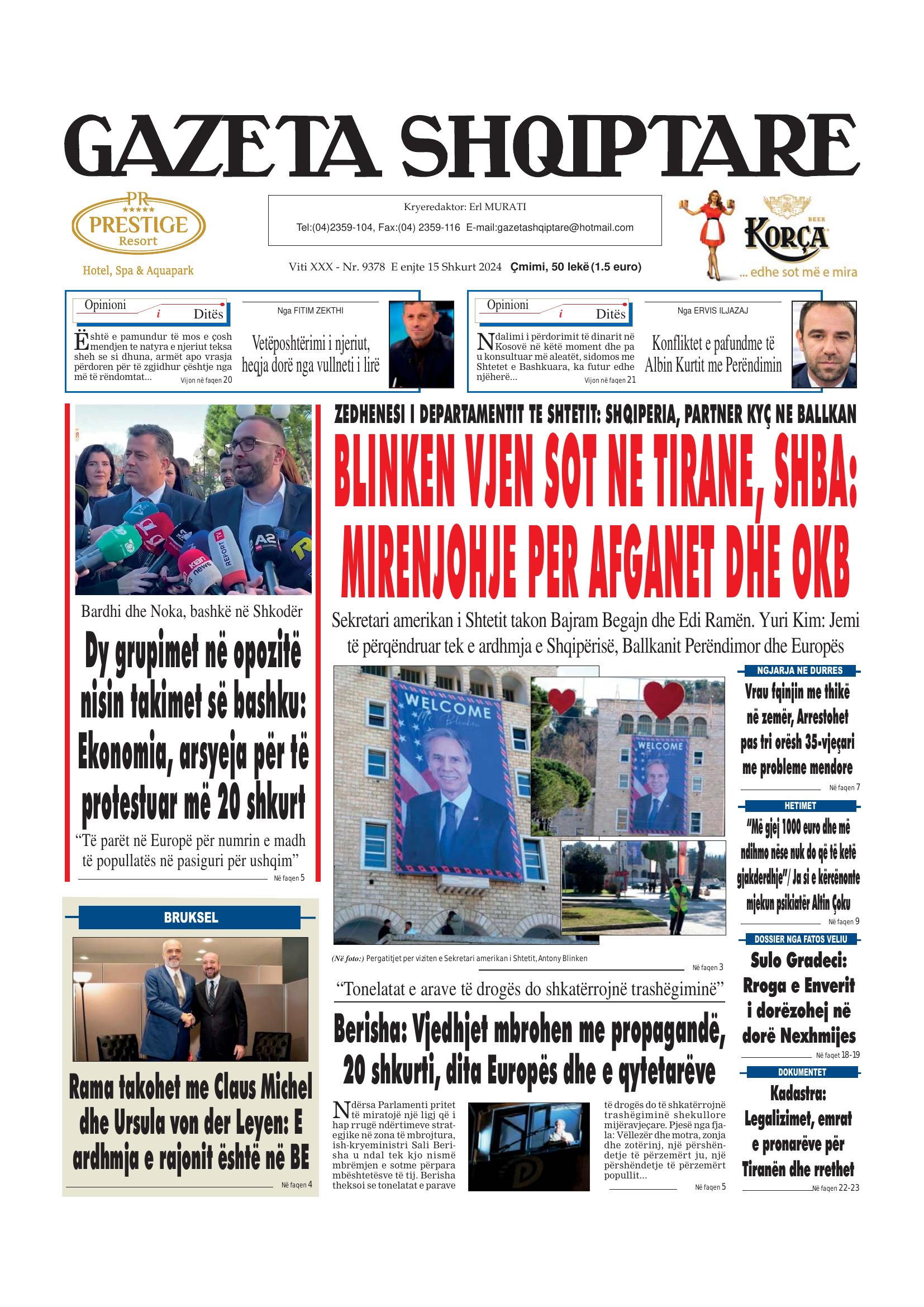 Gazeta Shqiptare 2024-02-15