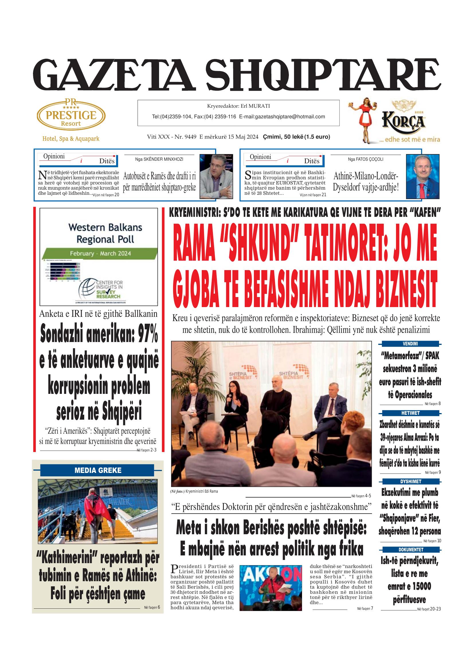 Gazeta Shqiptare 2024-05-15