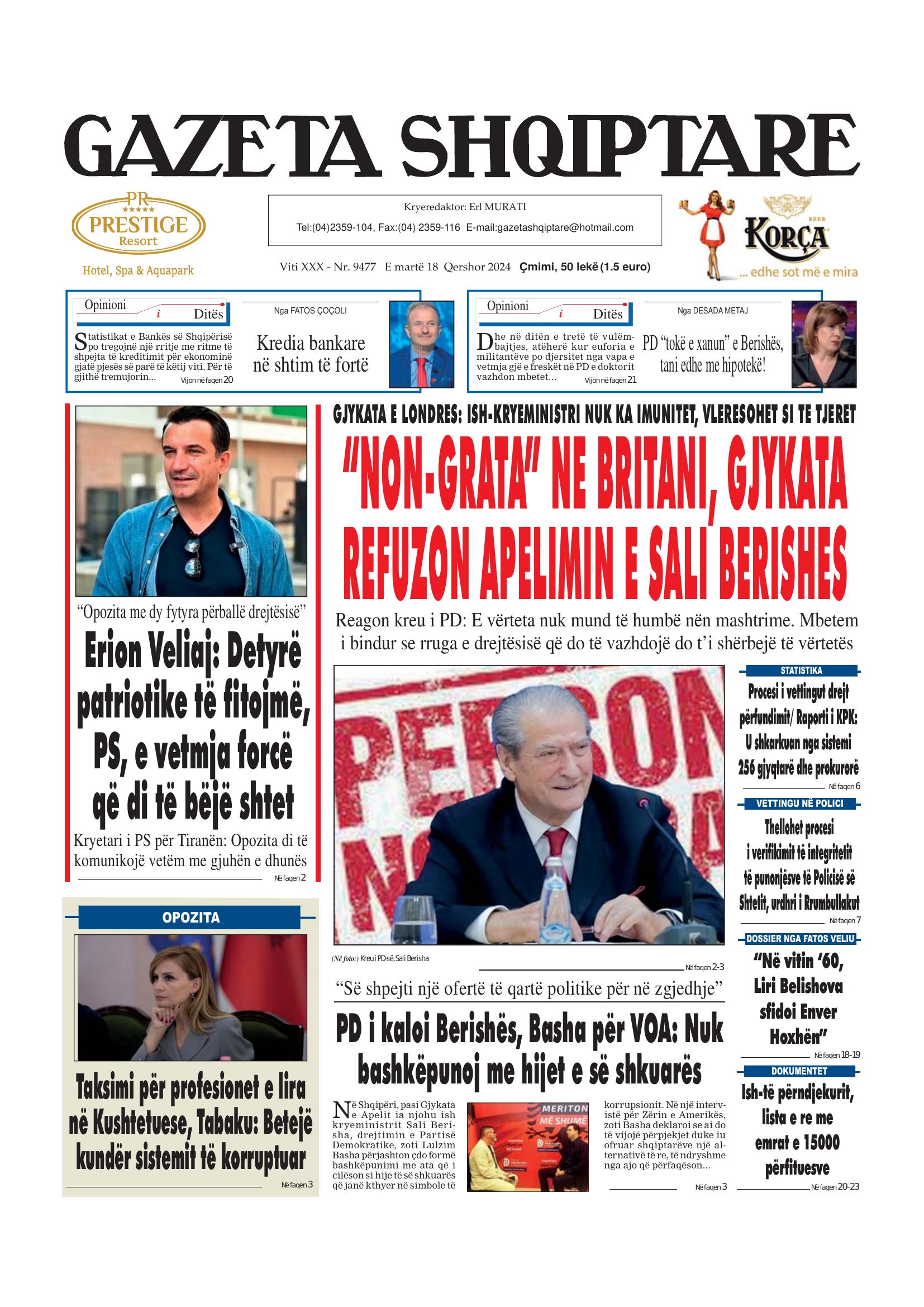 Gazeta Shqiptare 2024-06-18