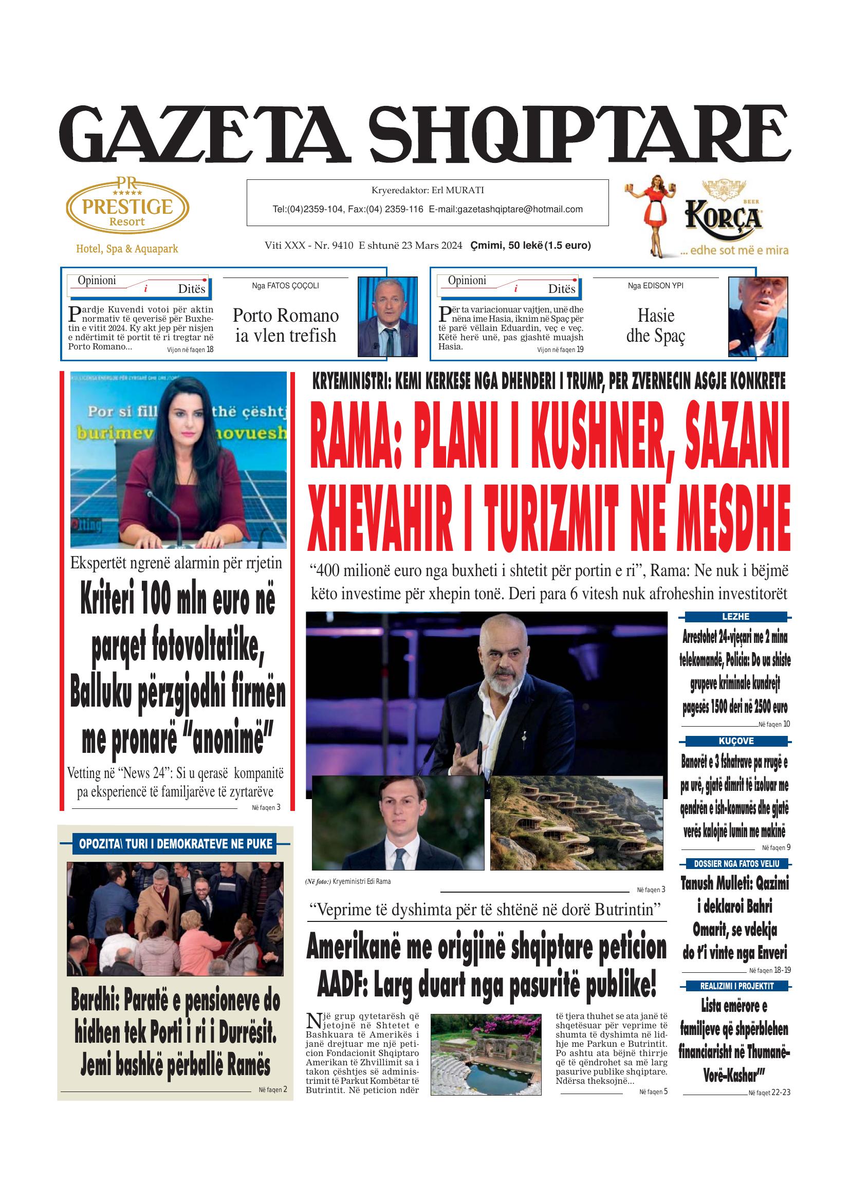 Gazeta Shqiptare 2024-03-23