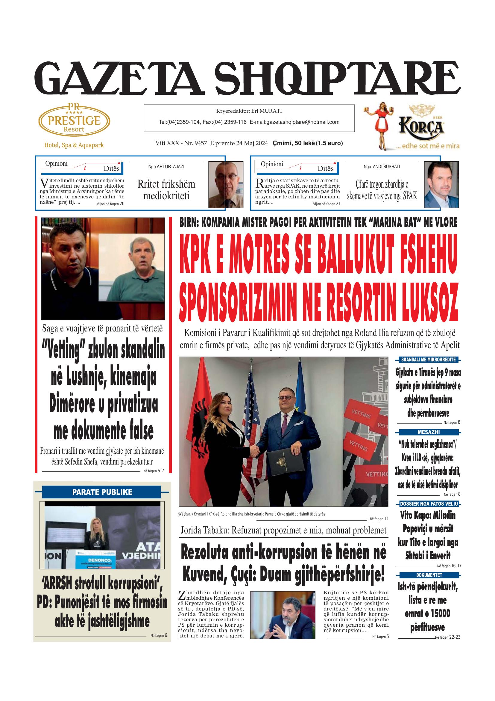 Gazeta Shqiptare 2024-05-24