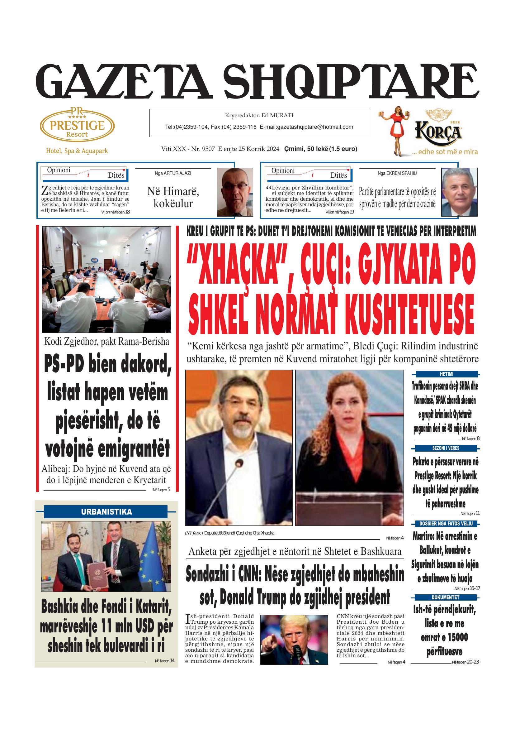 Gazeta Shqiptare 2024-07-25