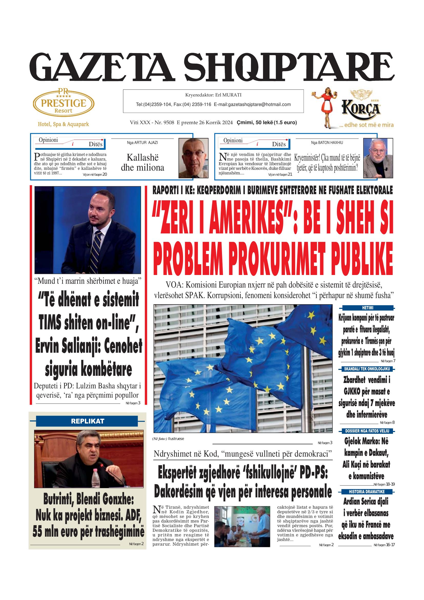 Gazeta Shqiptare 2024-07-26