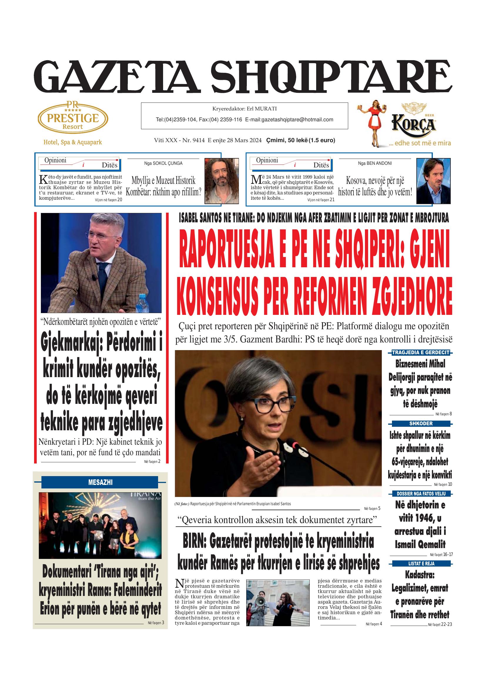 Gazeta Shqiptare 2024-03-28