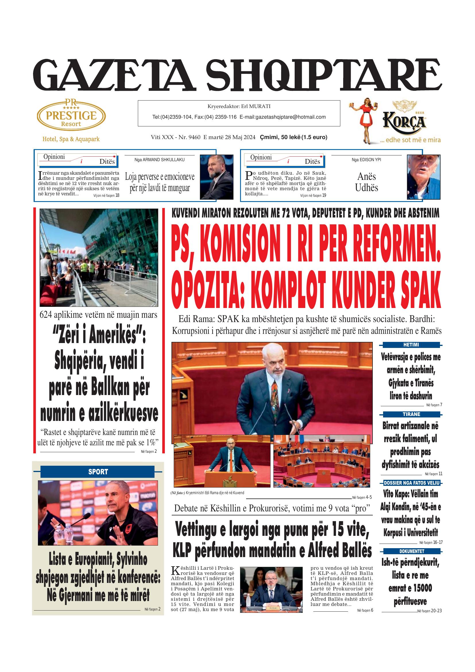 Gazeta Shqiptare 2024-05-28
