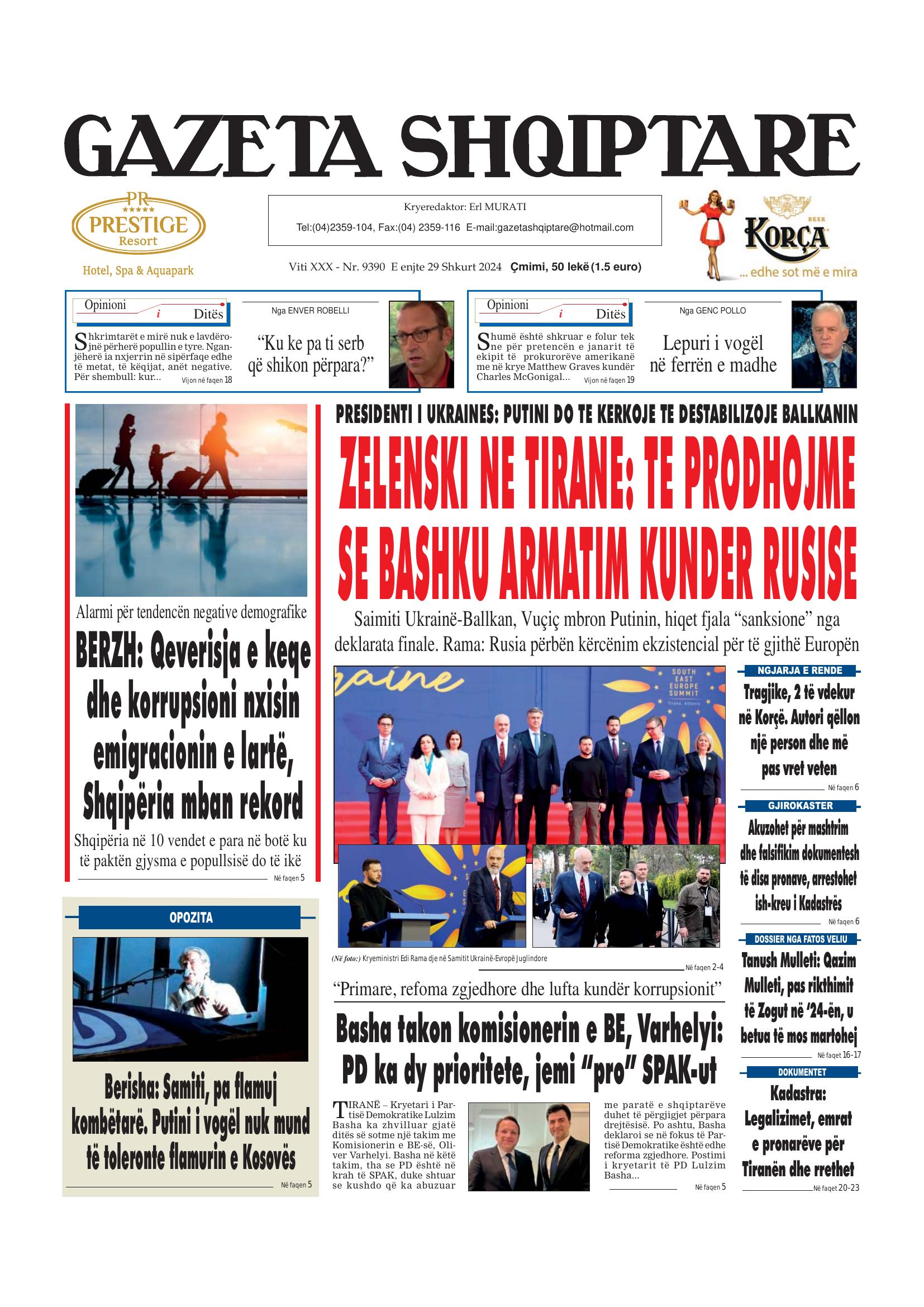 Gazeta Shqiptare 2024-02-29