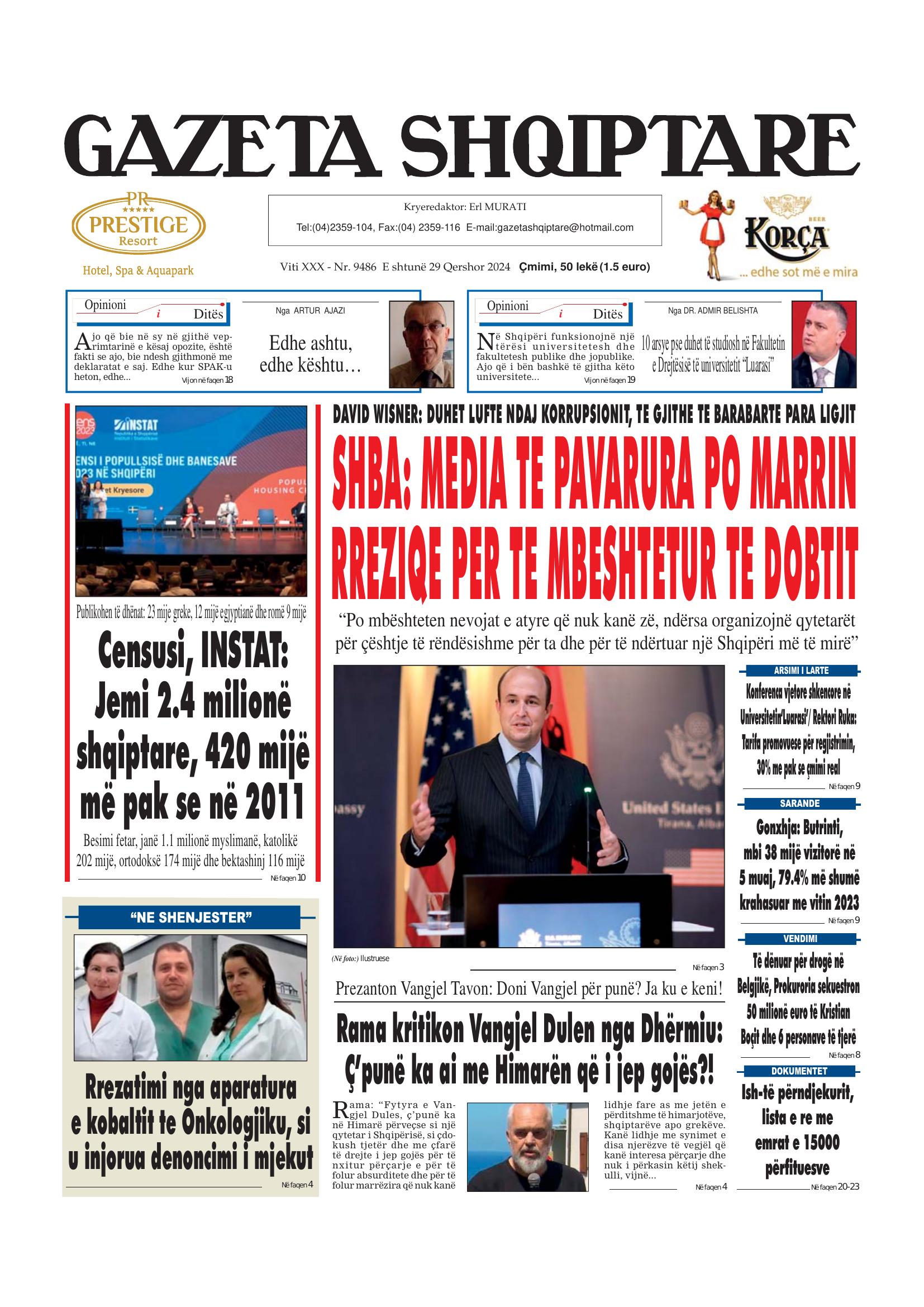 Gazeta Shqiptare 2024-06-29