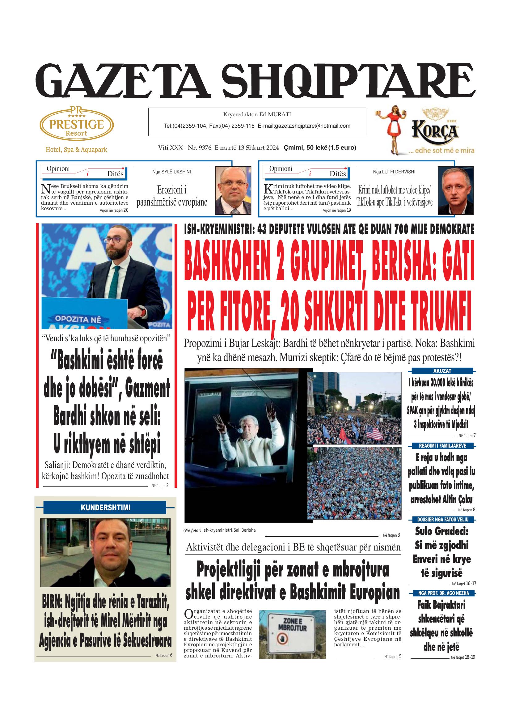 Gazeta Shqiptare 2024-02-13