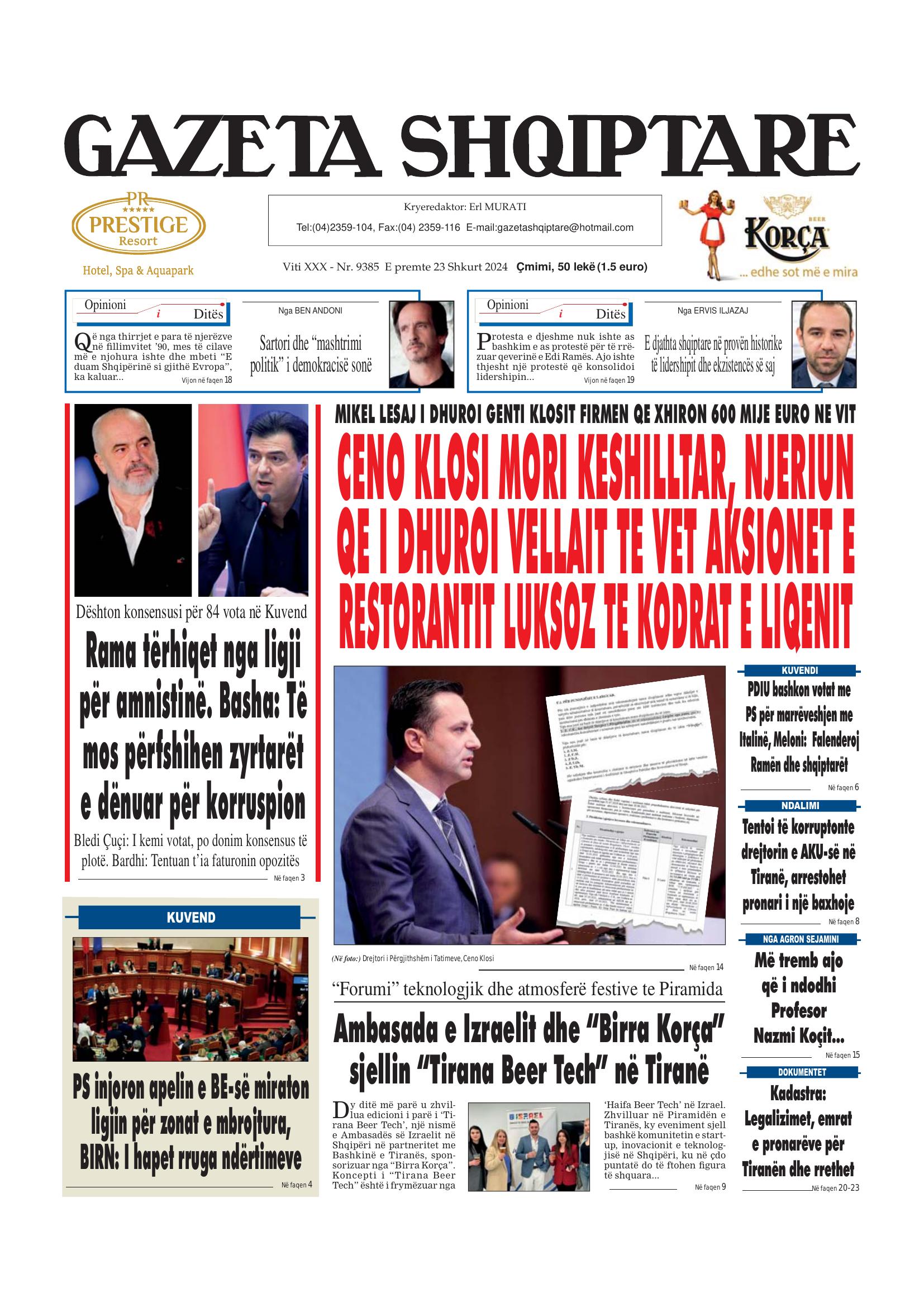 Gazeta Shqiptare 2024-02-23