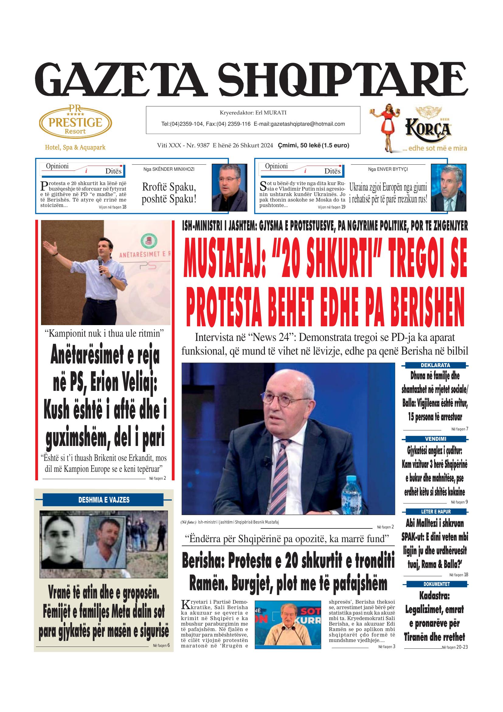 Gazeta Shqiptare 2024-02-26