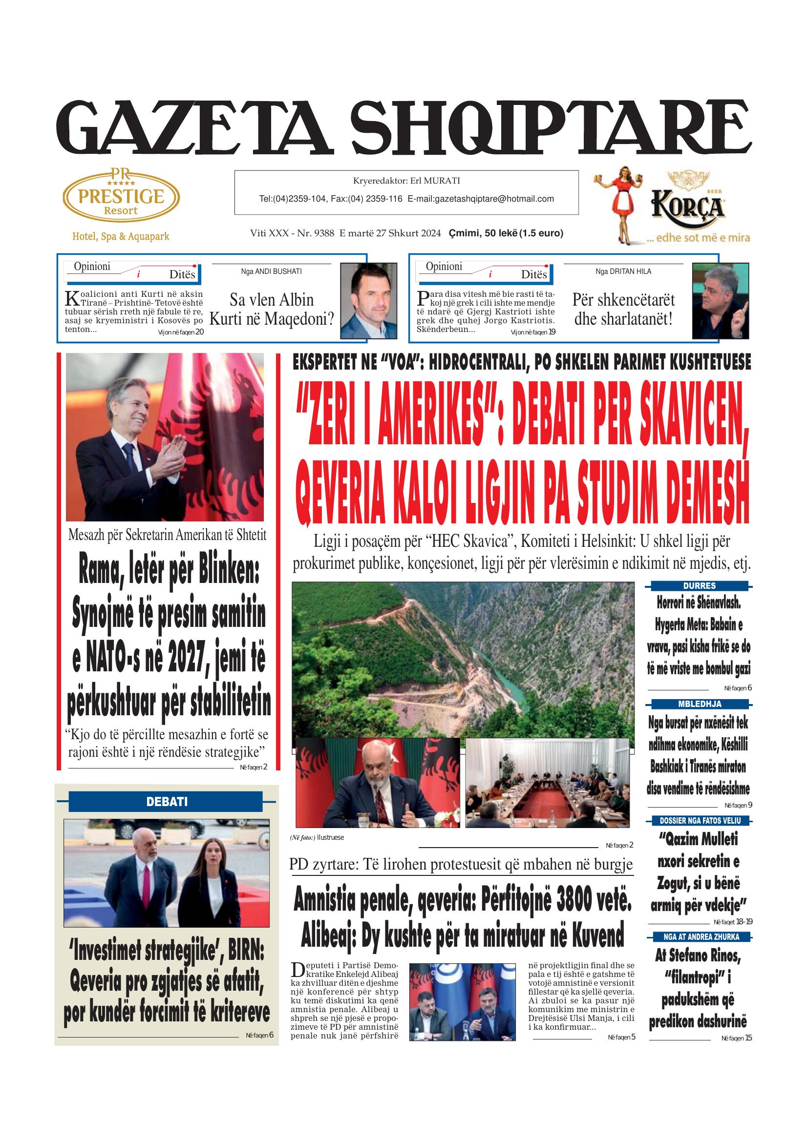 Gazeta Shqiptare 2024-02-27