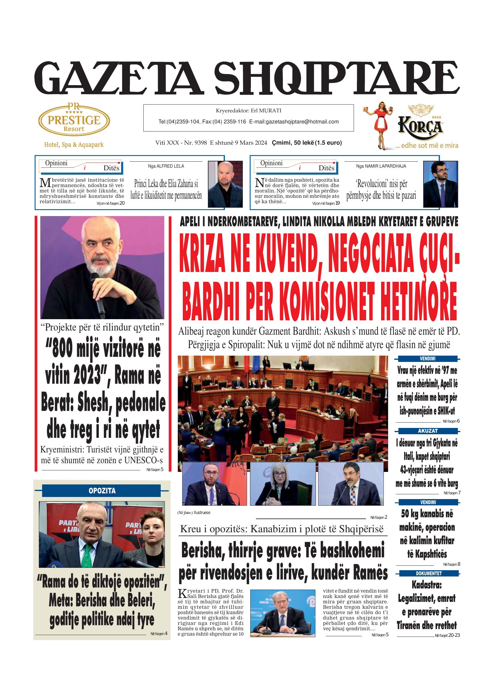 Gazeta Shqiptare 2024-03-09