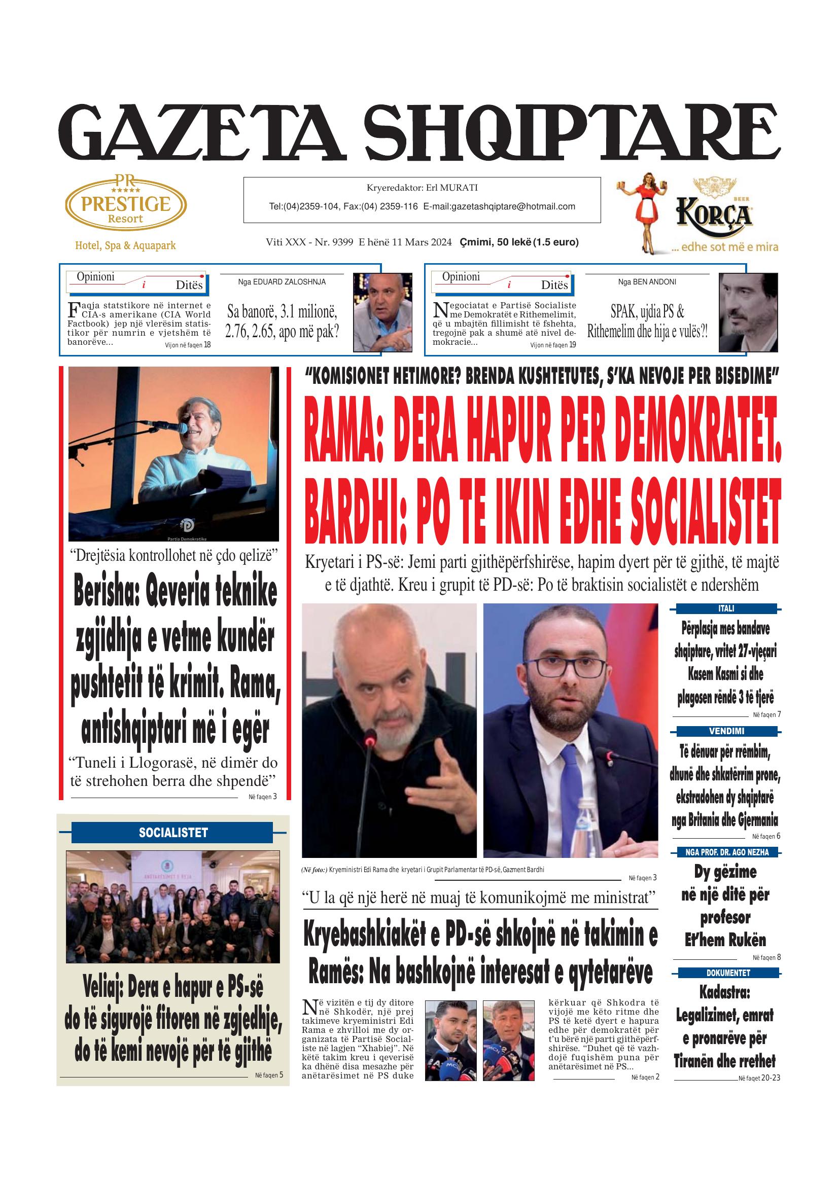 Gazeta Shqiptare 2024-03-11