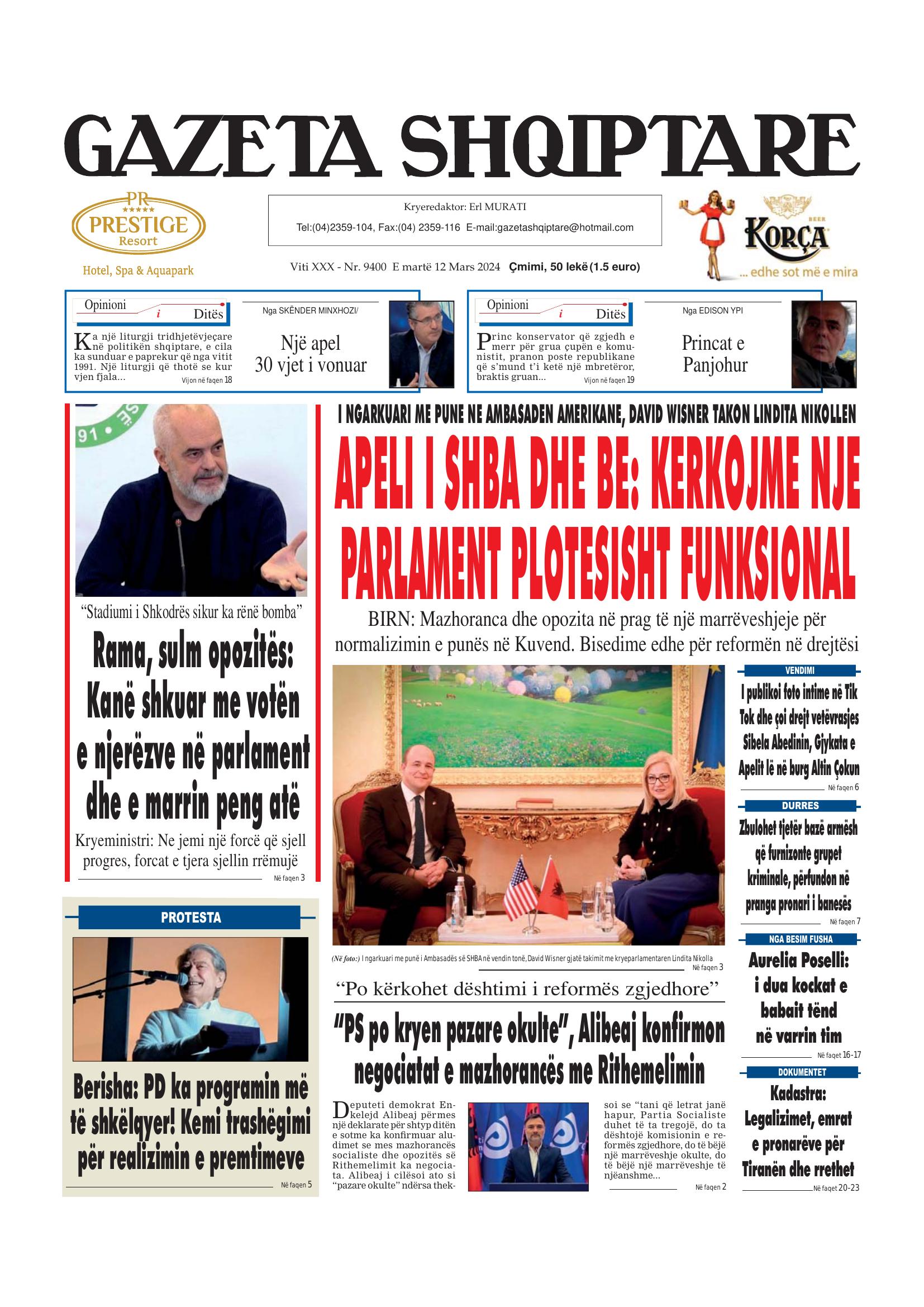 Gazeta Shqiptare 2024-03-12