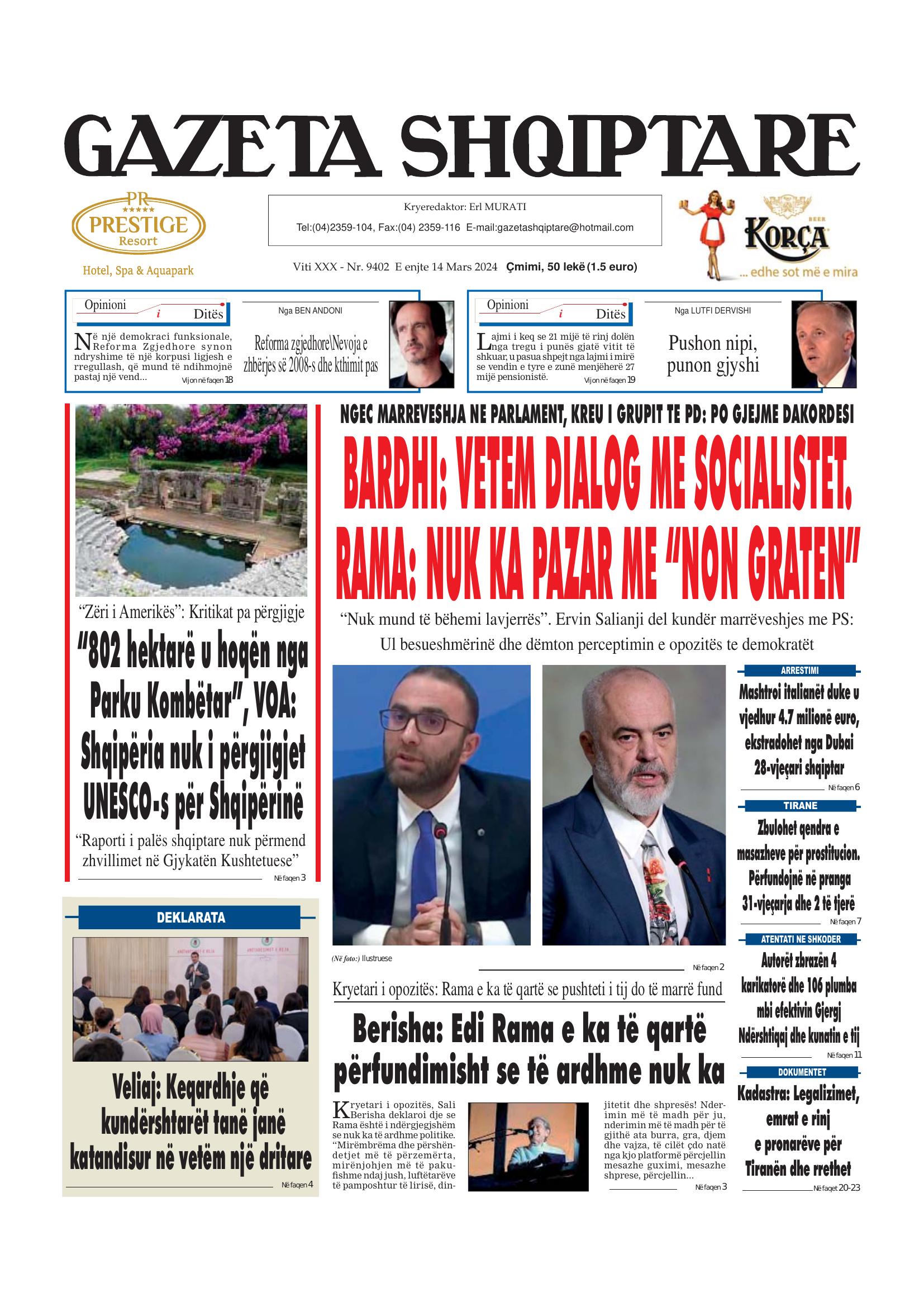 Gazeta Shqiptare 2024-03-14
