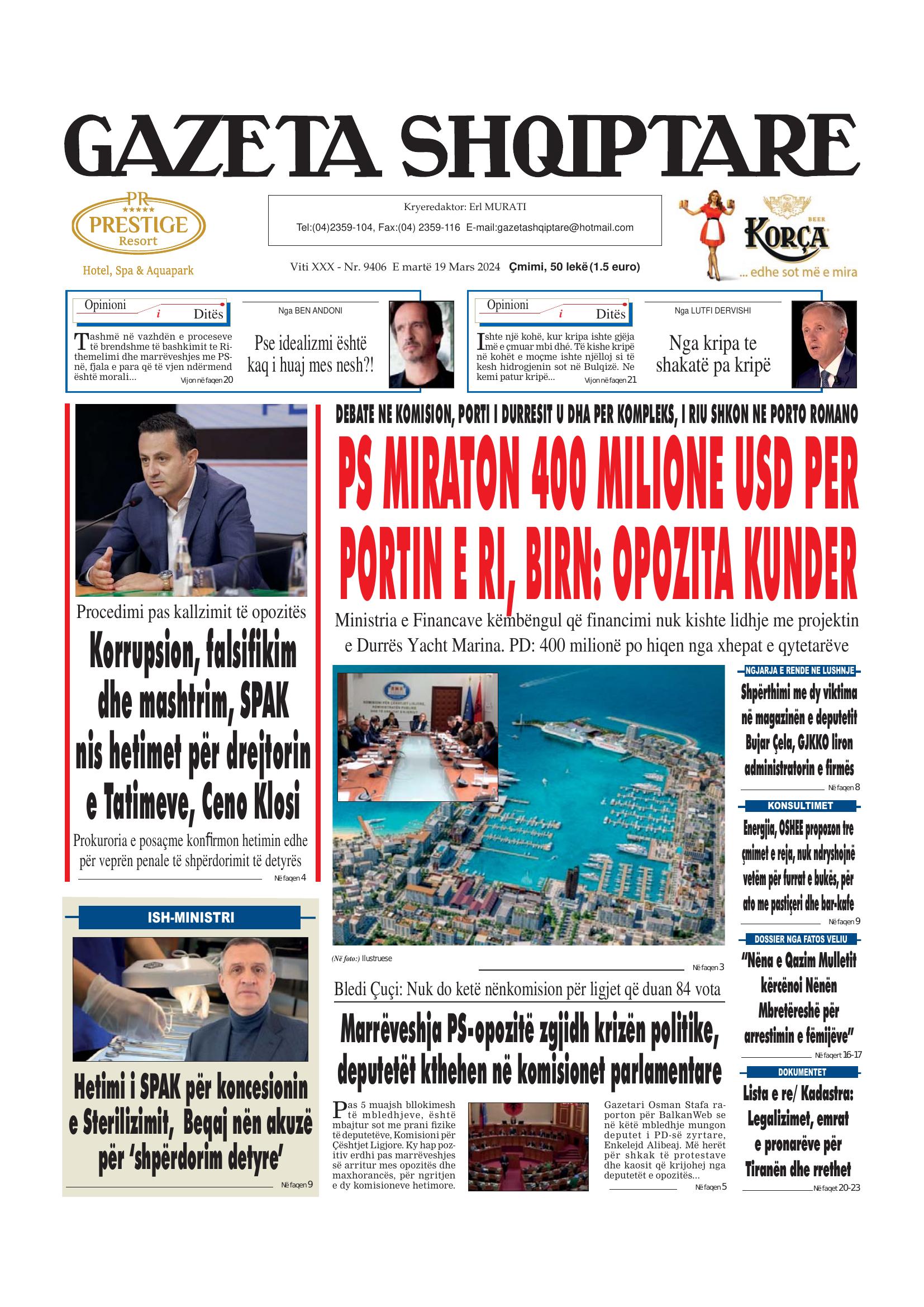 Gazeta Shqiptare 2024-03-19