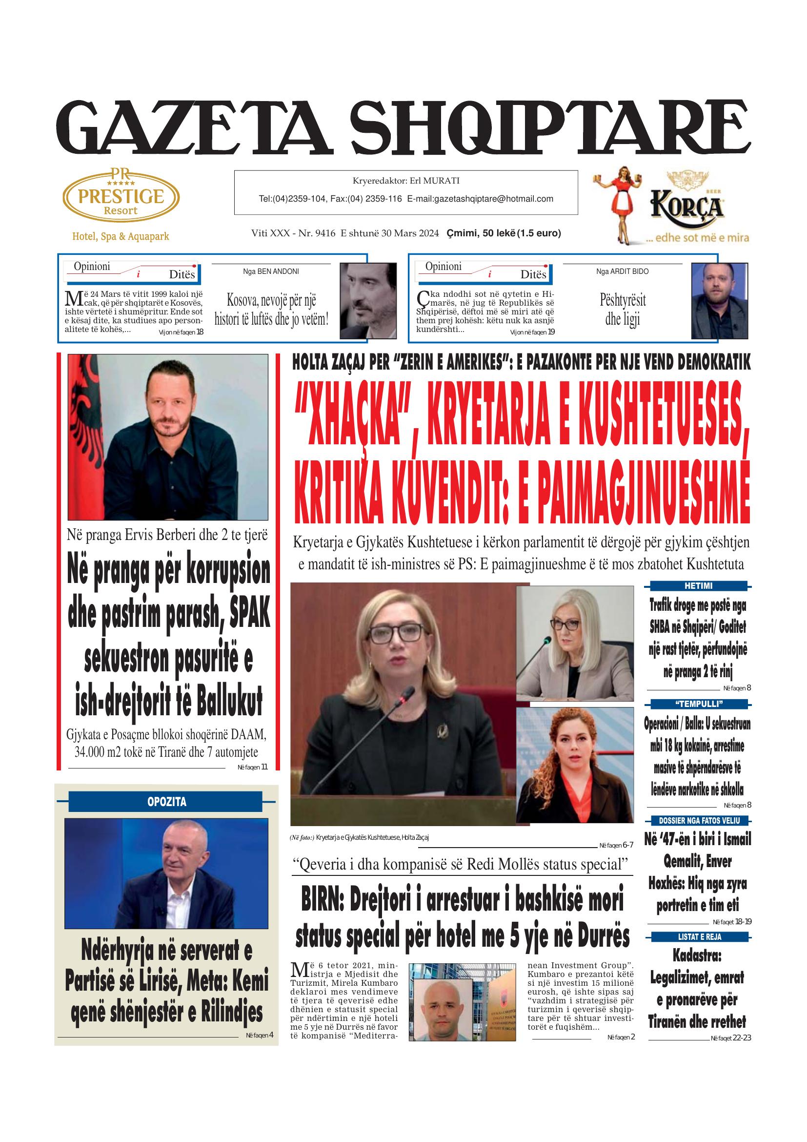 Gazeta Shqiptare 2024-03-30