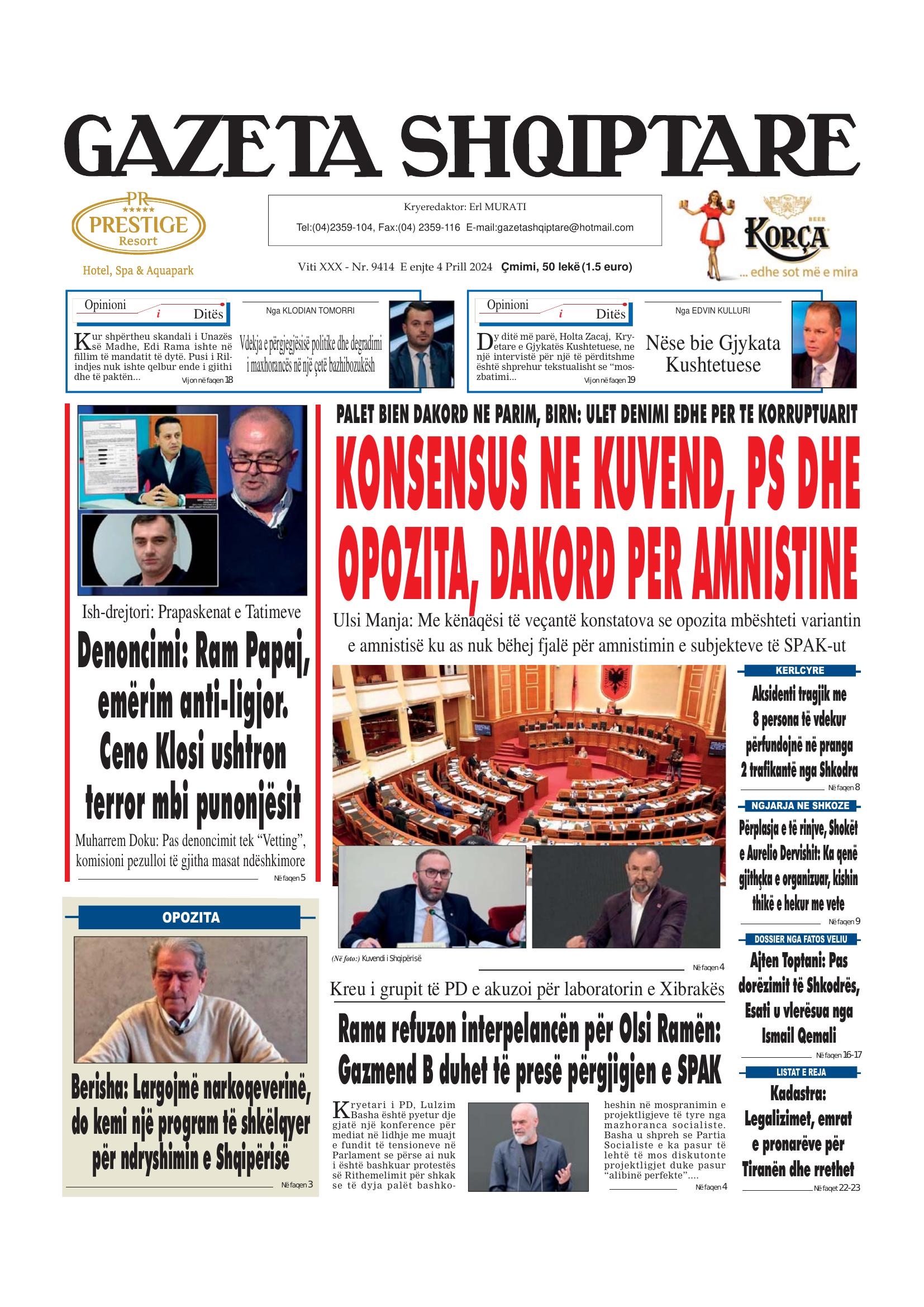 Gazeta Shqiptare 2024-04-04