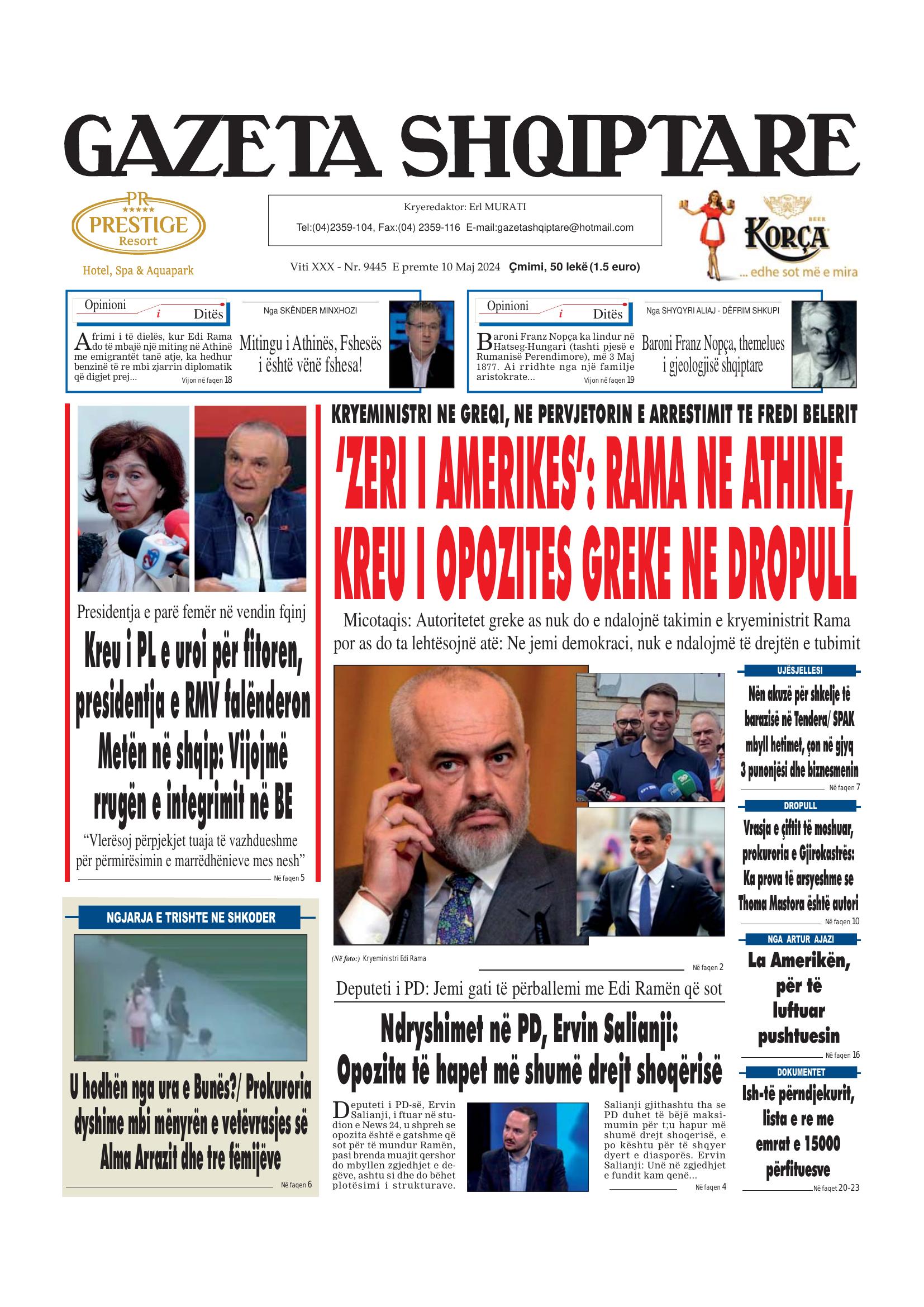 Gazeta Shqiptare 2024-05-10