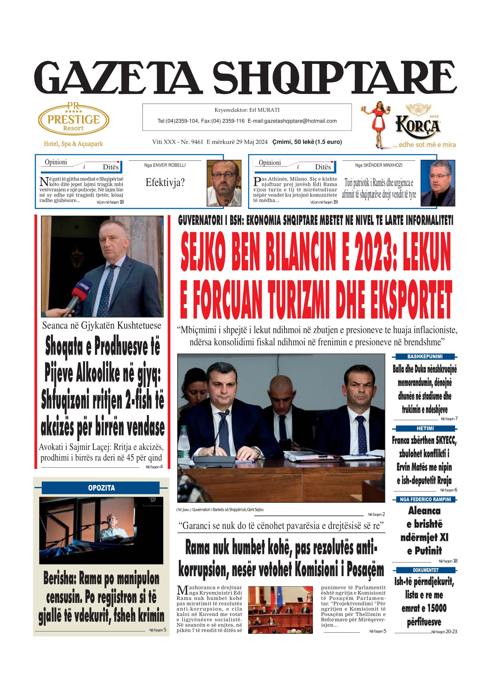 Gazeta Shqiptare 2024-05-29