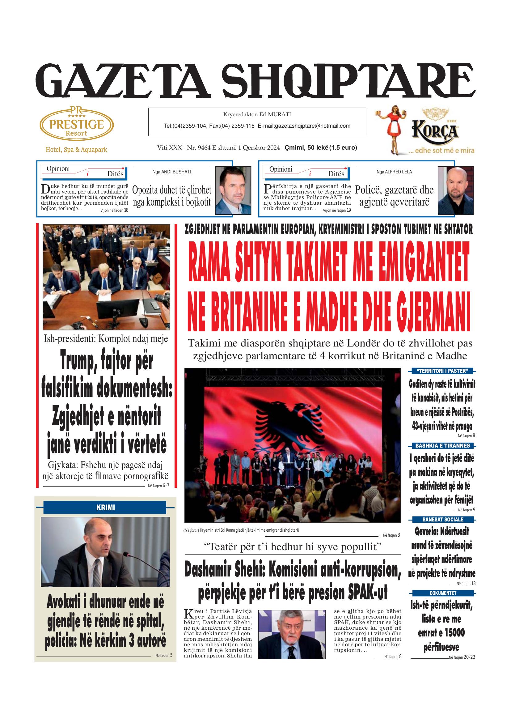Gazeta Shqiptare 2024-06-01