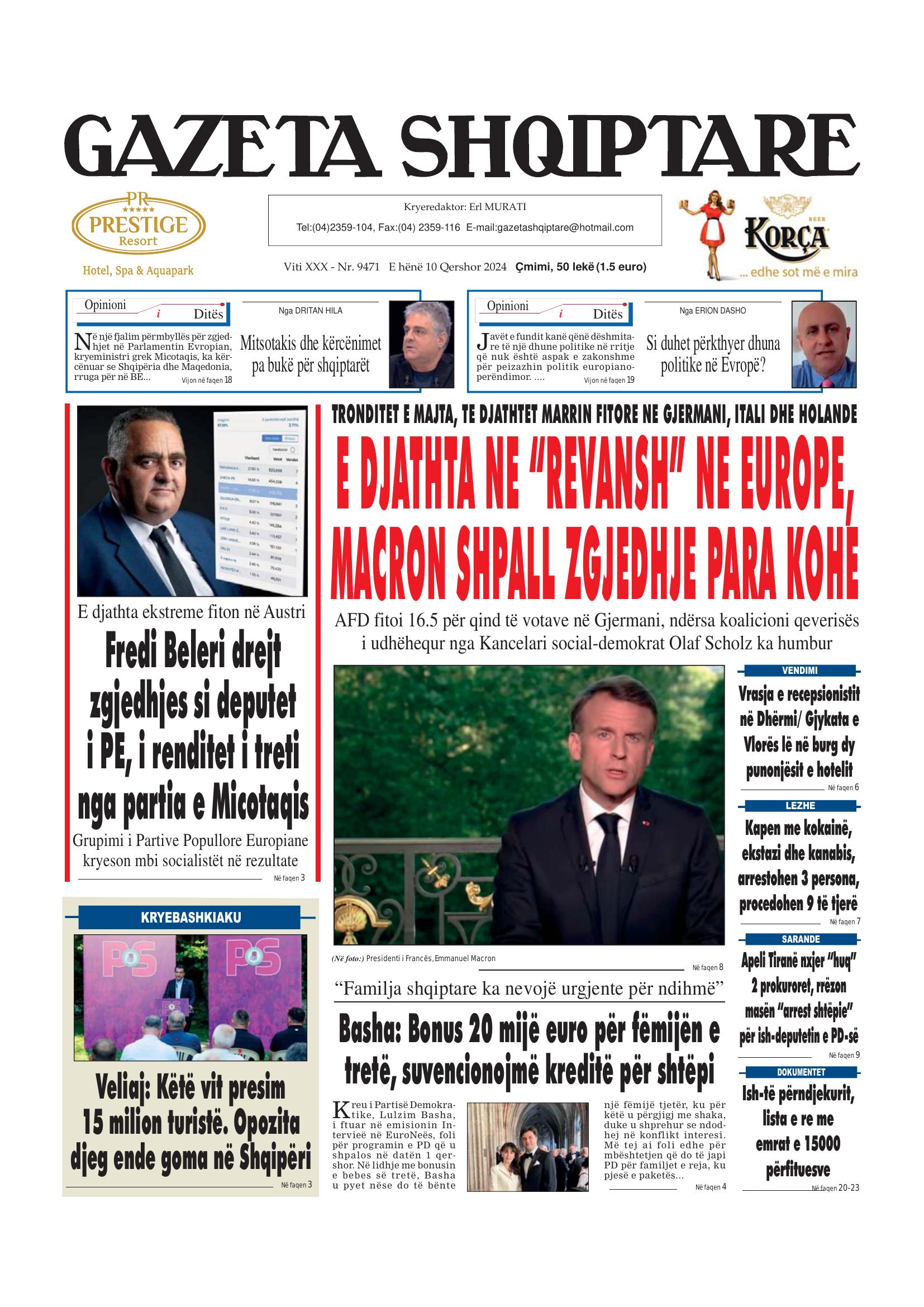 Gazeta Shqiptare 2024-06-10