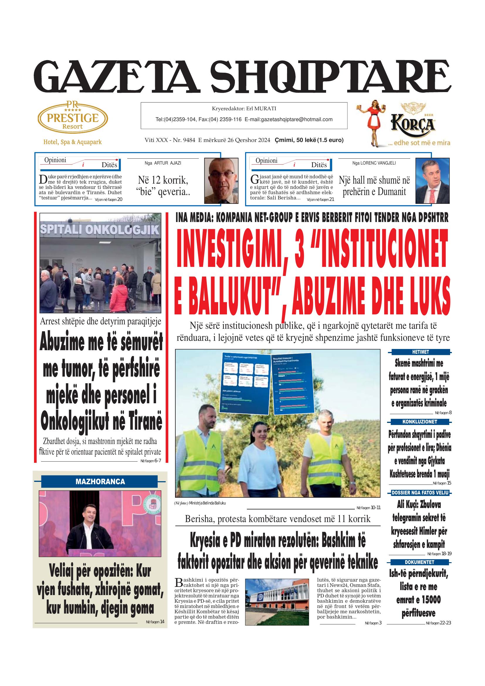 Gazeta Shqiptare 2024-06-26