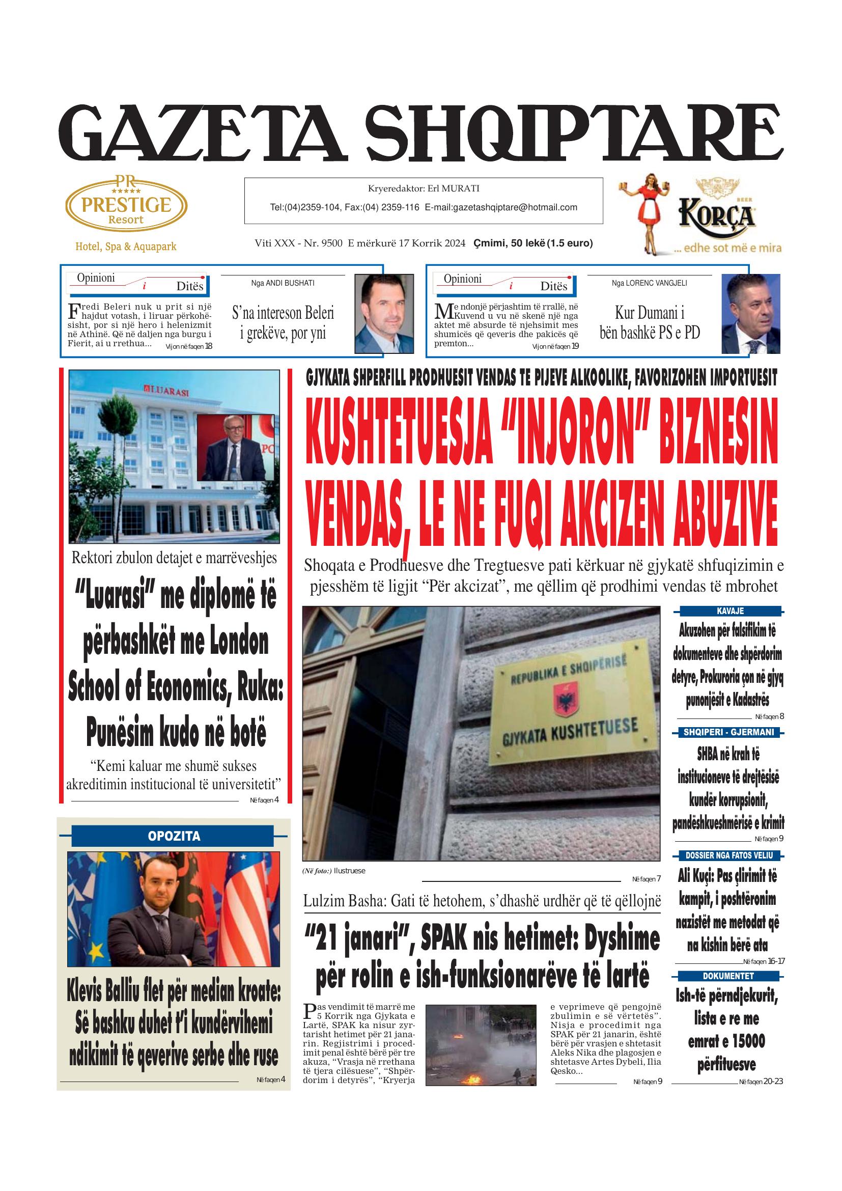 Gazeta Shqiptare 2024-07-17
