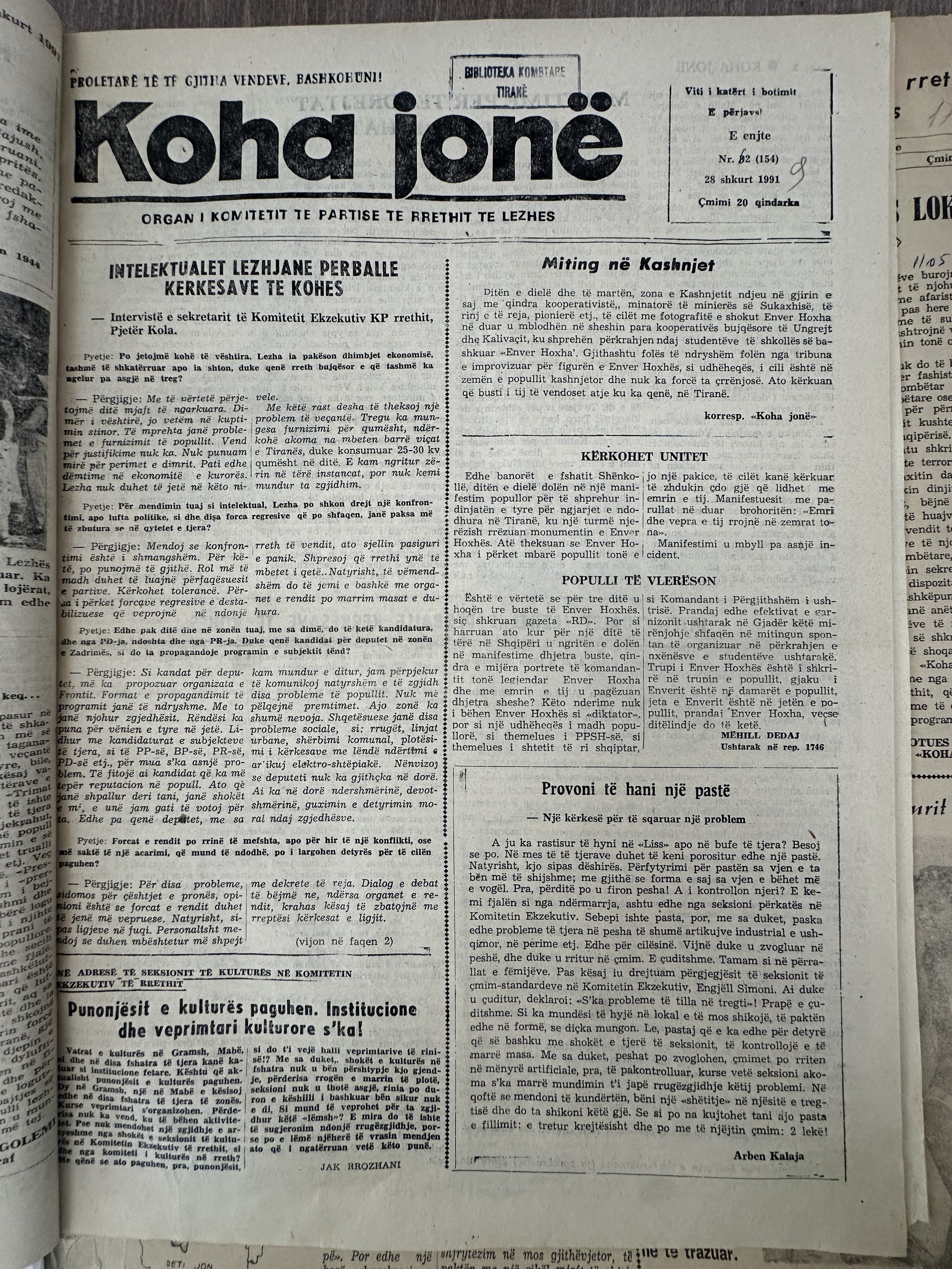 Koha Jonë 1991-02-28