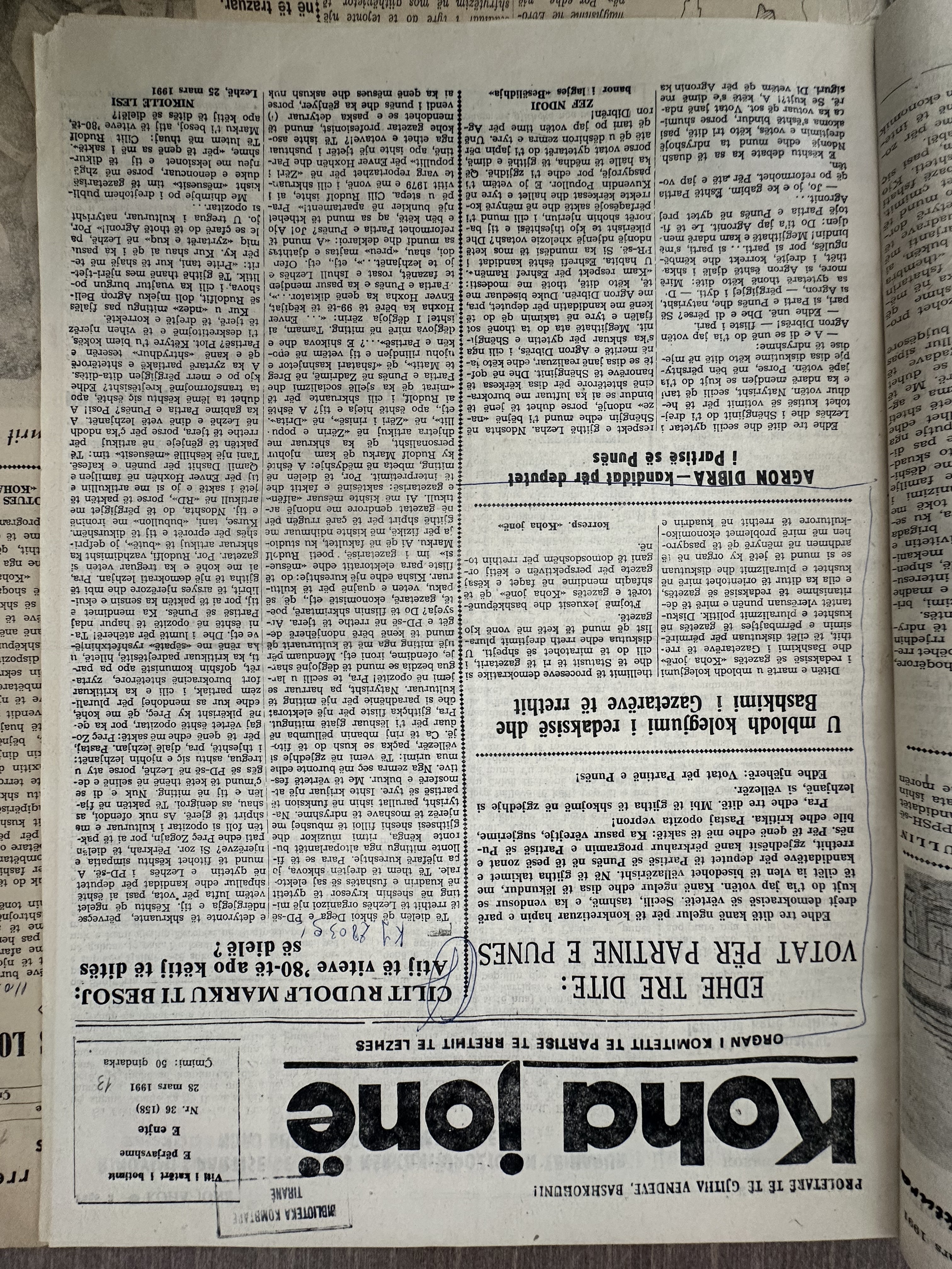 Koha Jonë 1991-03-28