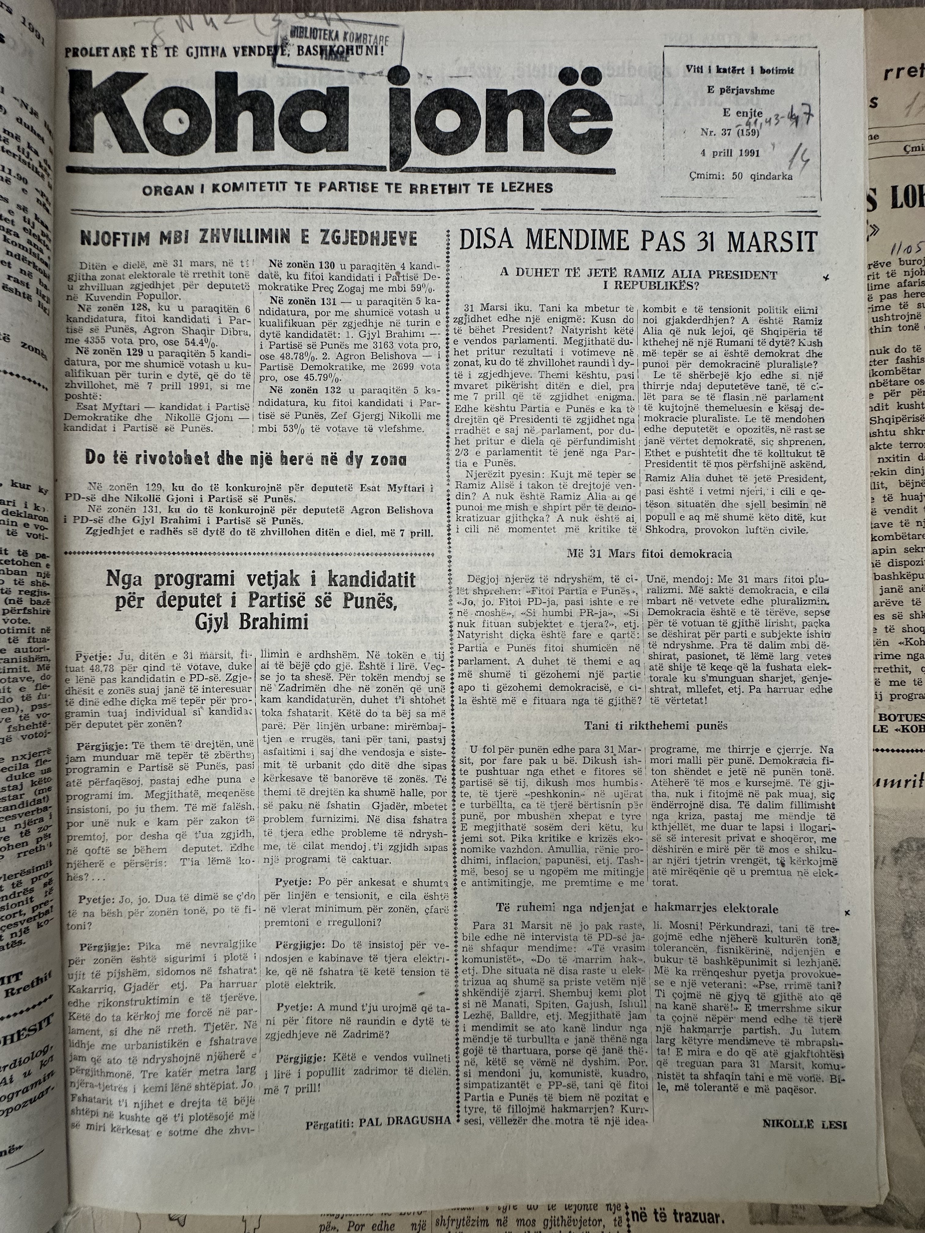 Koha Jonë 1991-04-04